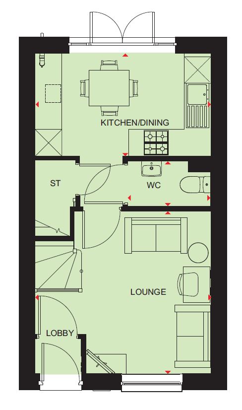 H8703169, Tansy Road, Priors Hall Park, Corby floorplan