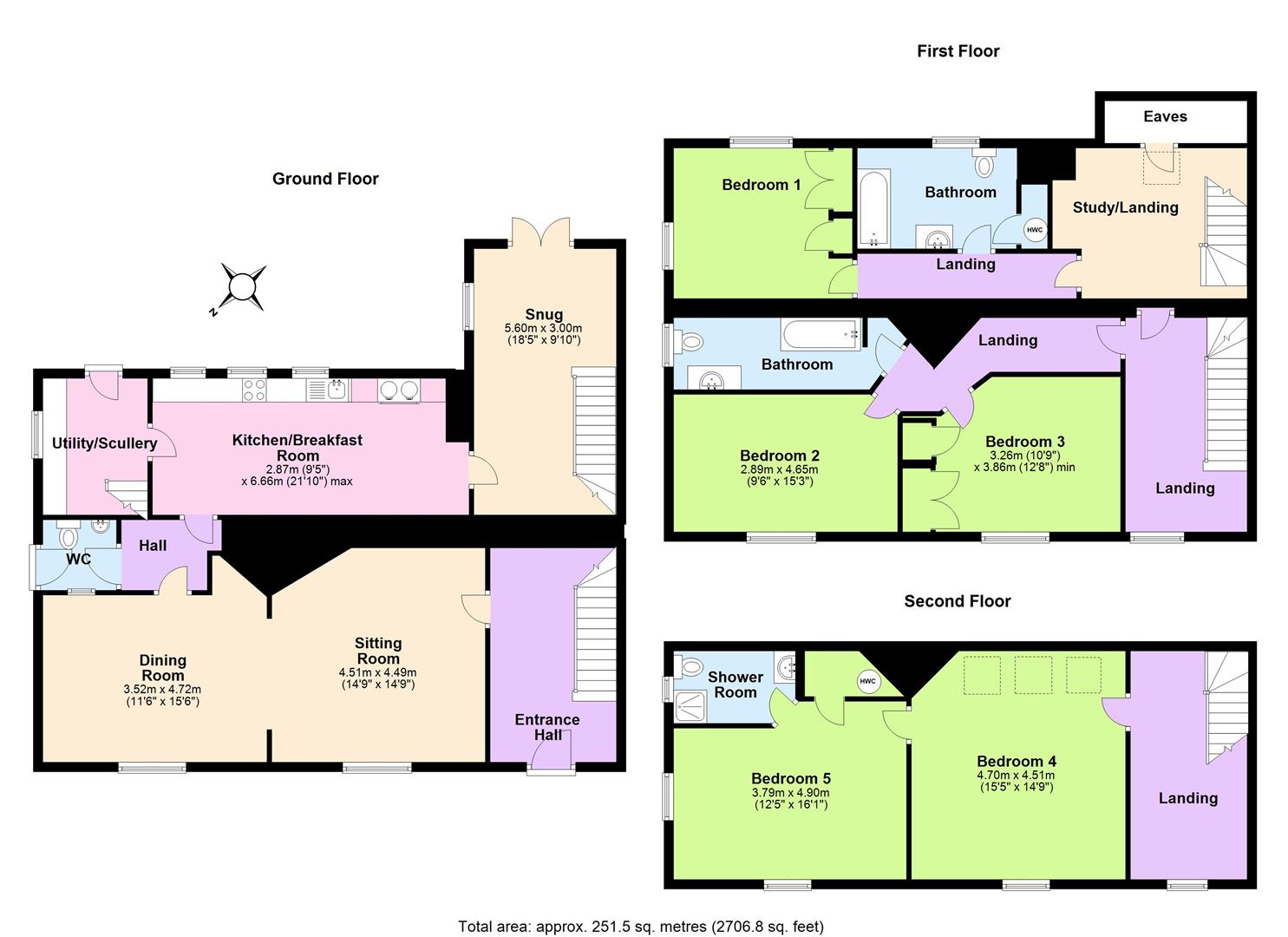 Oxford House, 7, Church Street, Knighton floorplan