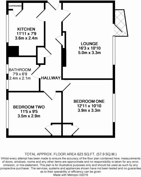 Flat 5, 213, Bexley Road, Eltham floorplan