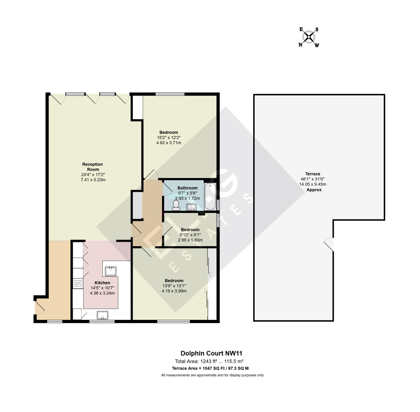 22, Dolphin Court, Woodlands, London floorplan