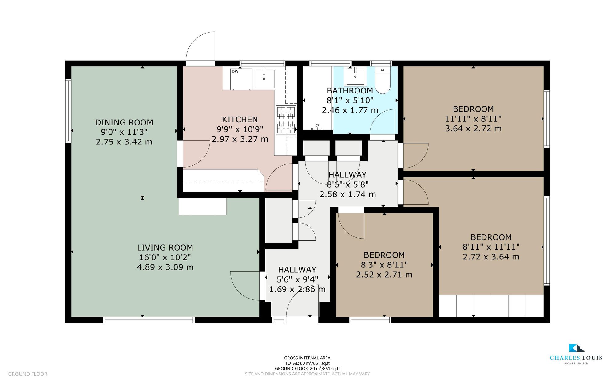 1 Meadway, Bury floorplan