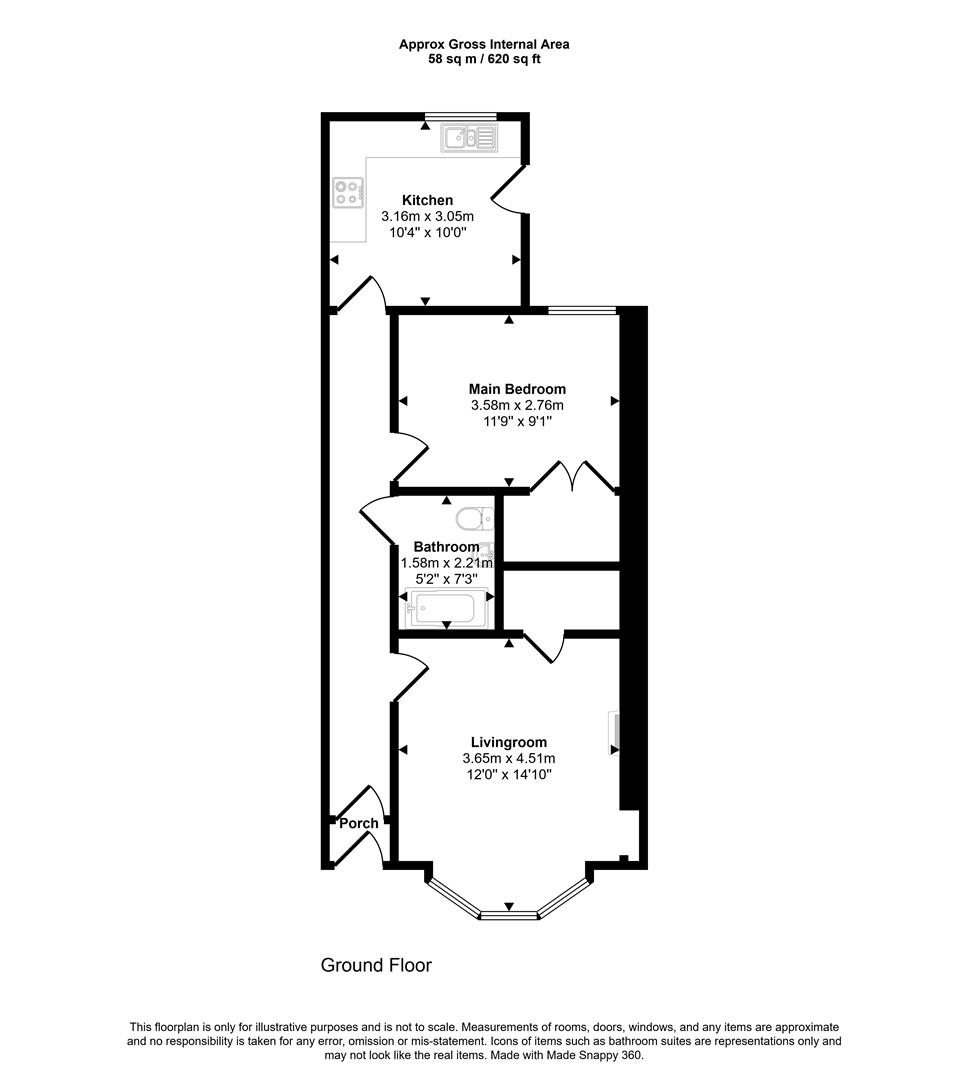 83, Cambusnethan Street, Wishaw floorplan