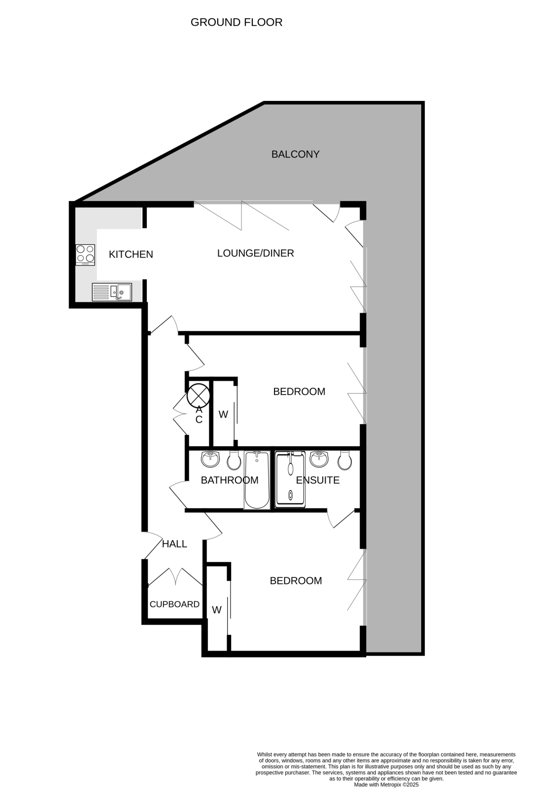 34 Ocean Blue Apartments, Jennings Street, Penzance floorplan