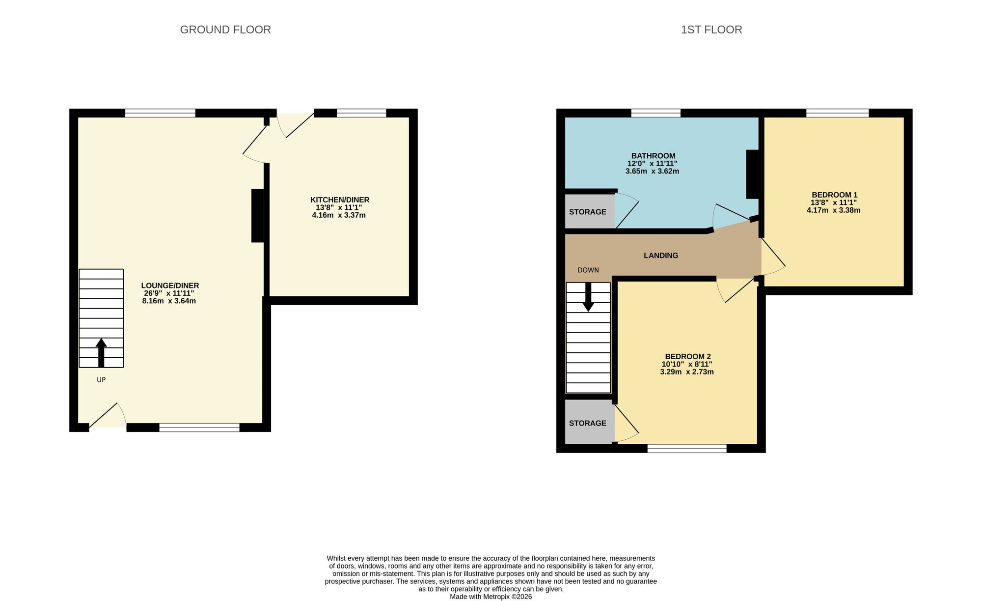 16 Mill Lane, Nottingham floorplan