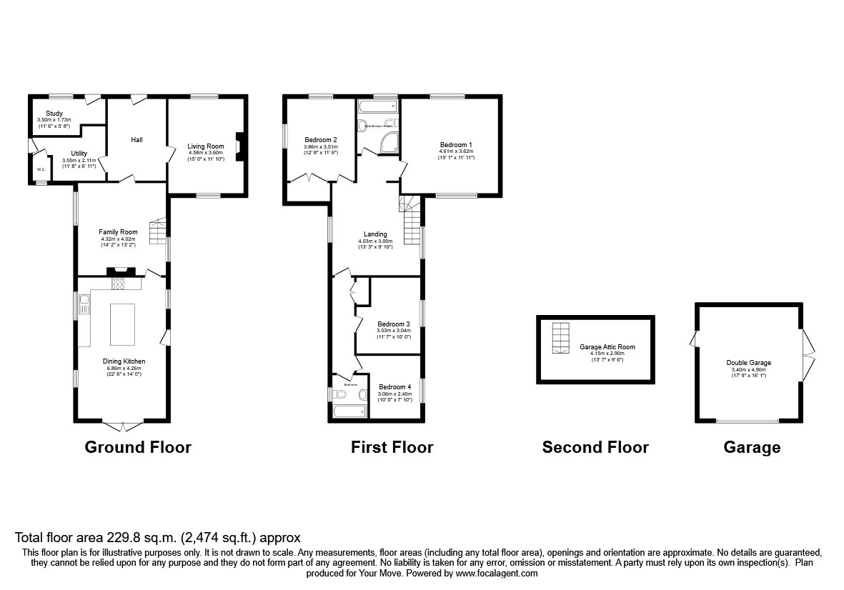Brook House,, Maesbury Marsh, Shropshire floorplan