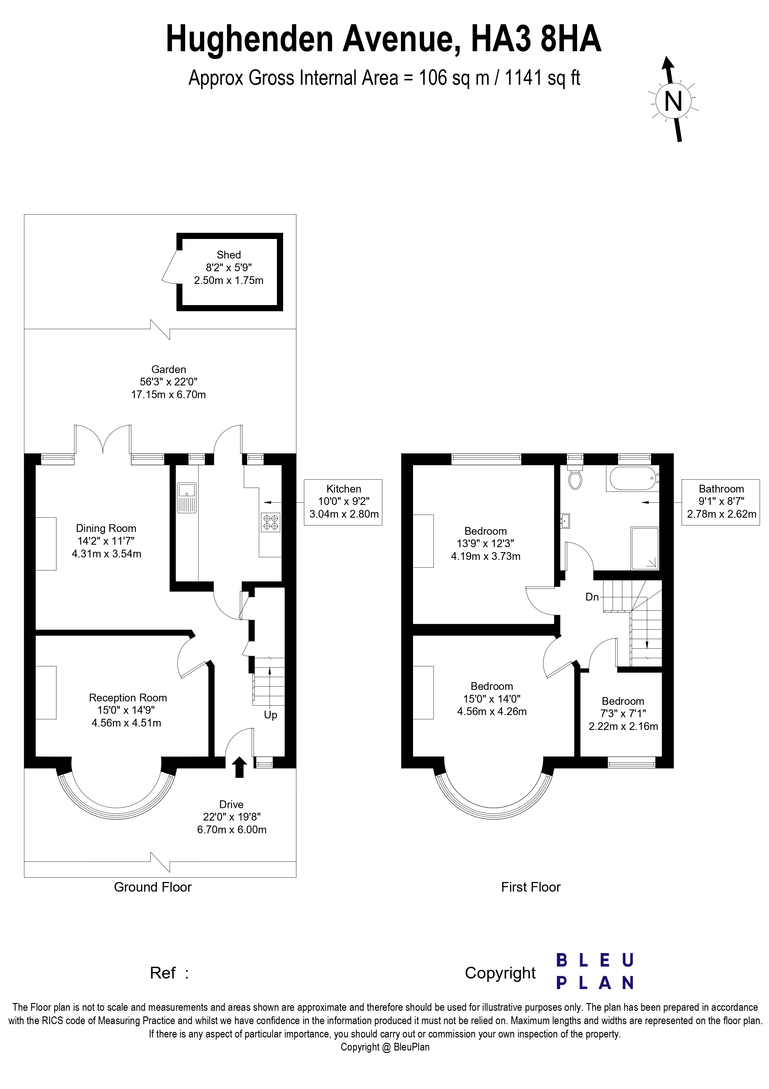 Hughenden Avenue, Kenton floorplan