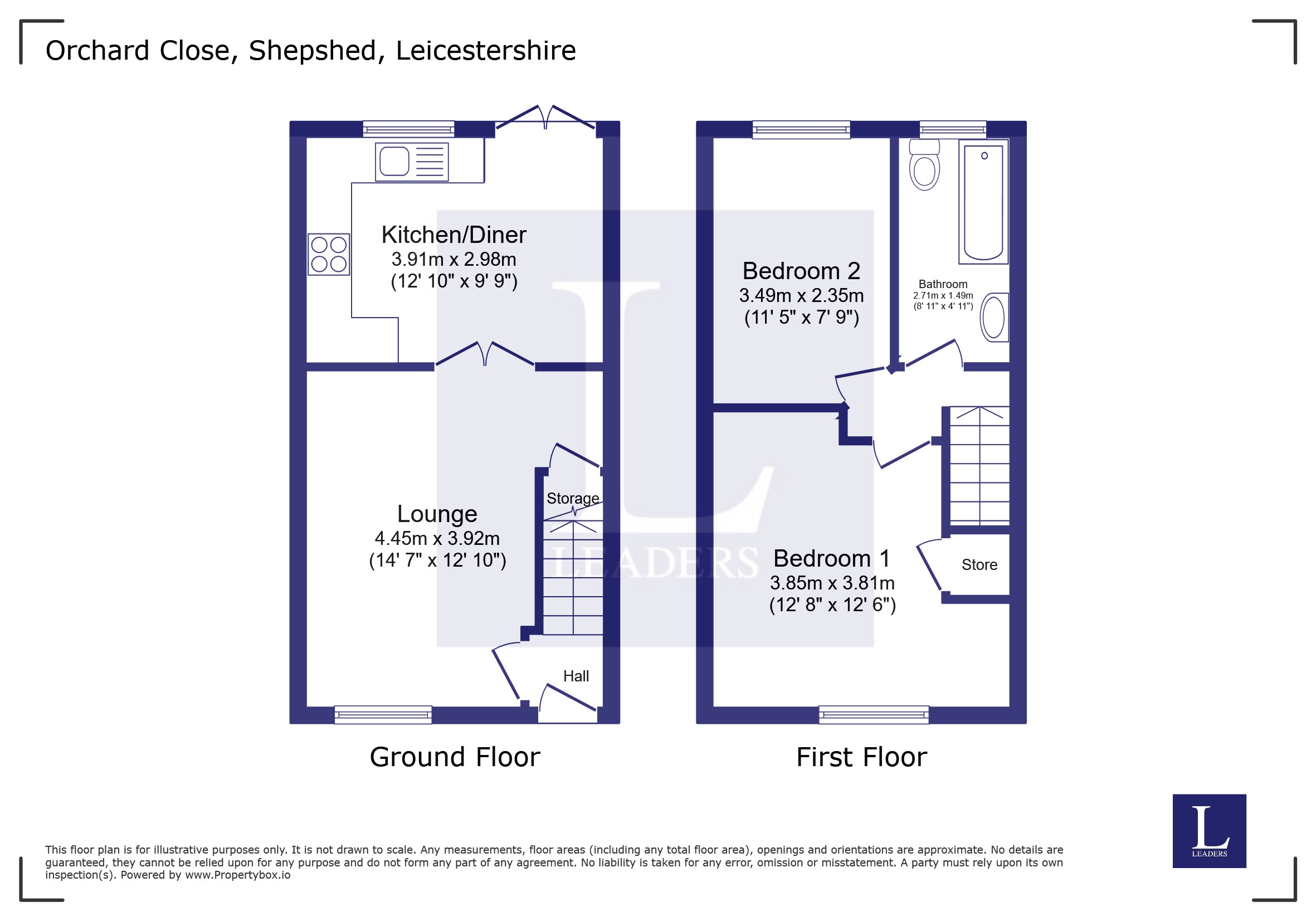 32, Orchard Close, Loughborough floorplan