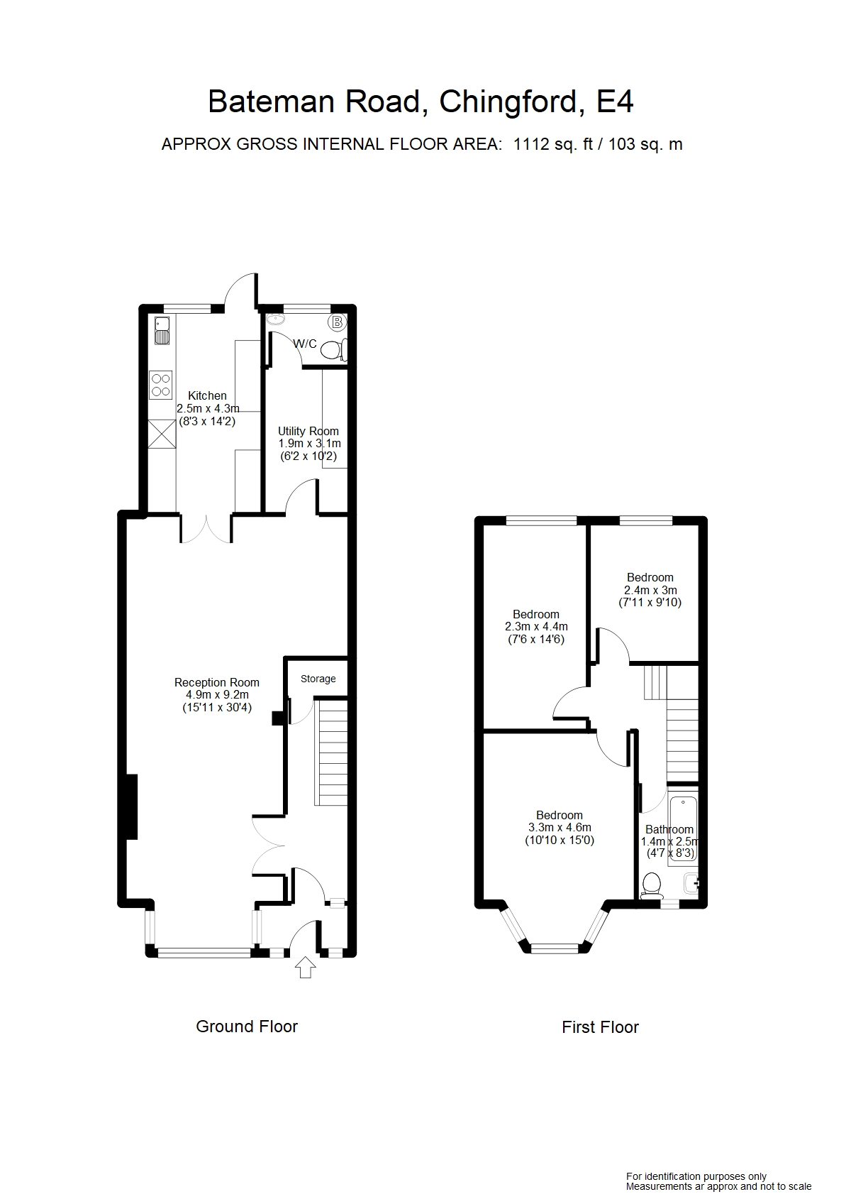 3 Bedrooms Terraced house for sale in Bateman Road, London E4