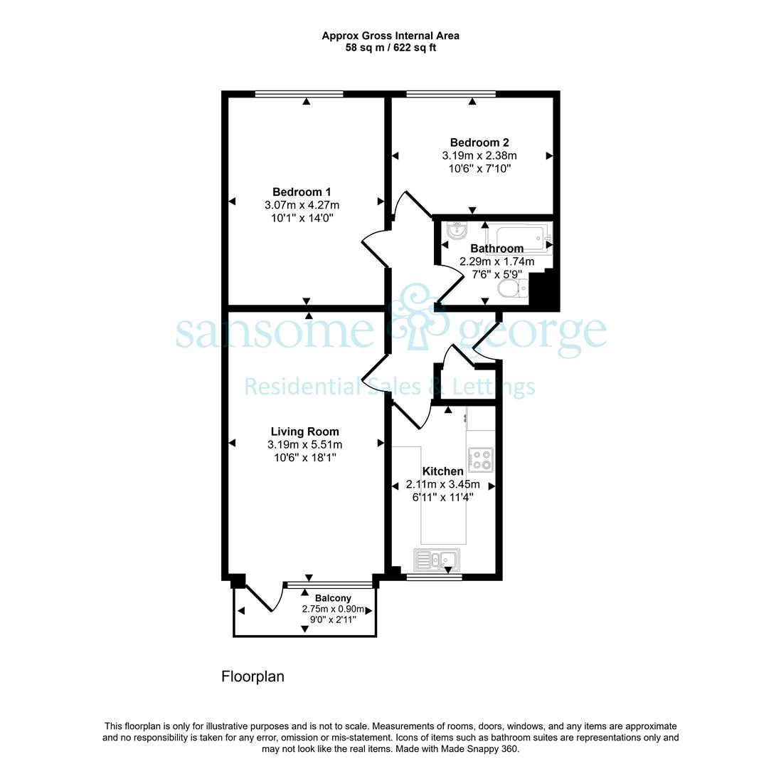 34, Armadale Court, Westcote Road, Reading floorplan