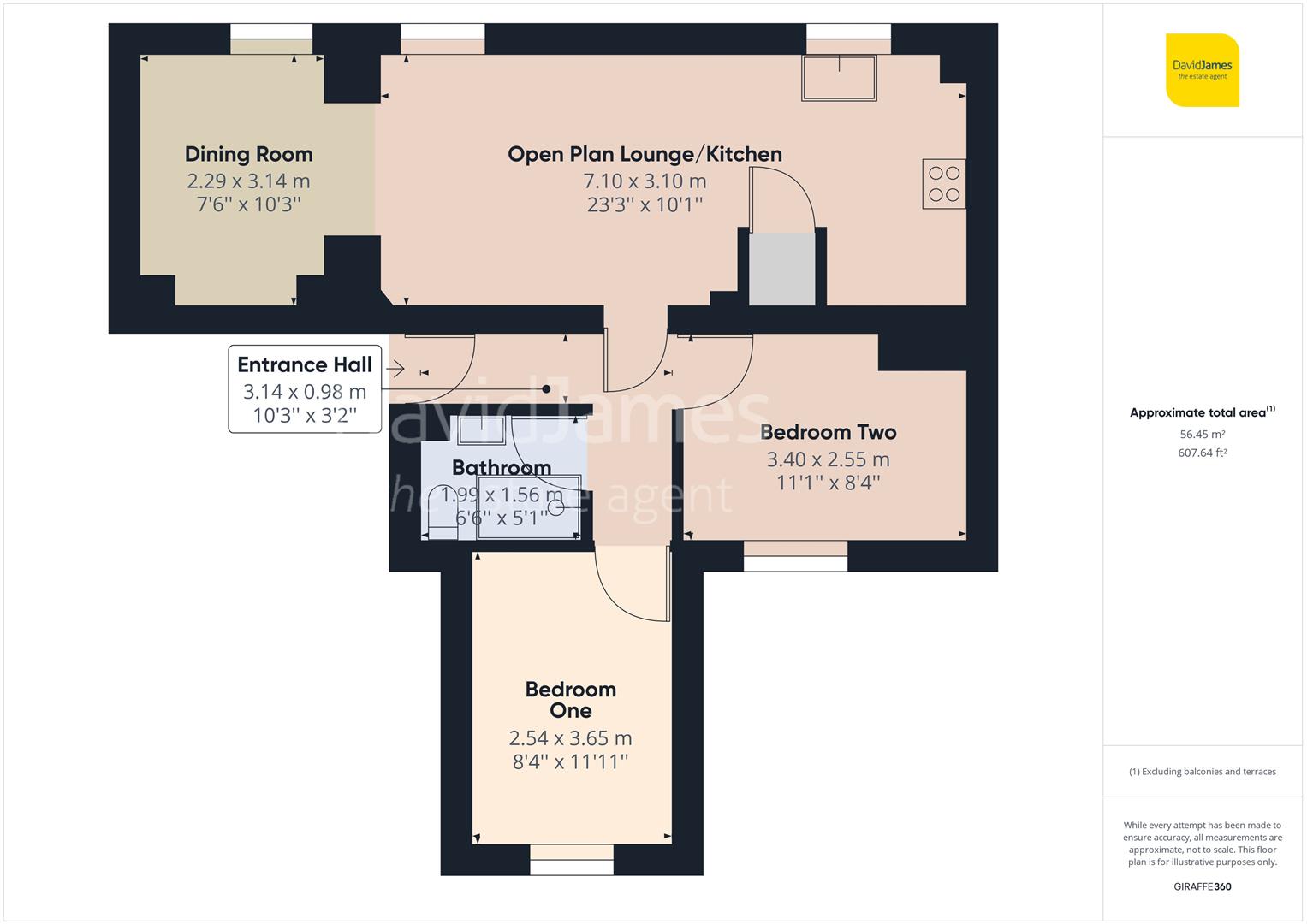 Nightingale House, Ockbrook Drive, Nottingham NG3, 2 bedroom flat for