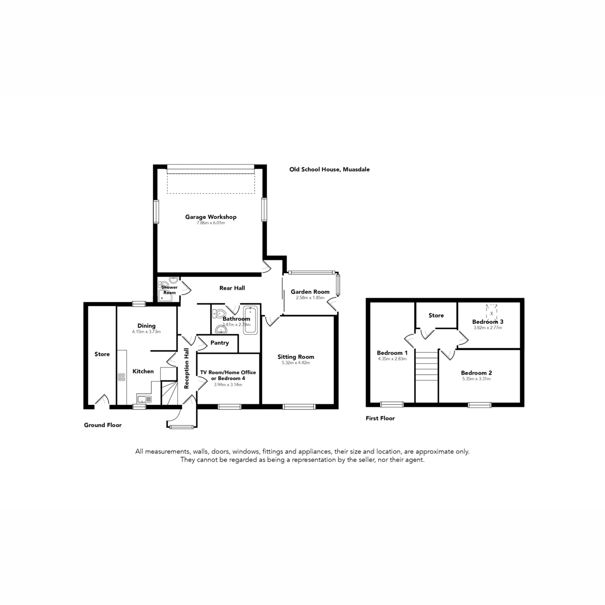 The Old School House, The Old School House, Tarbert floorplan