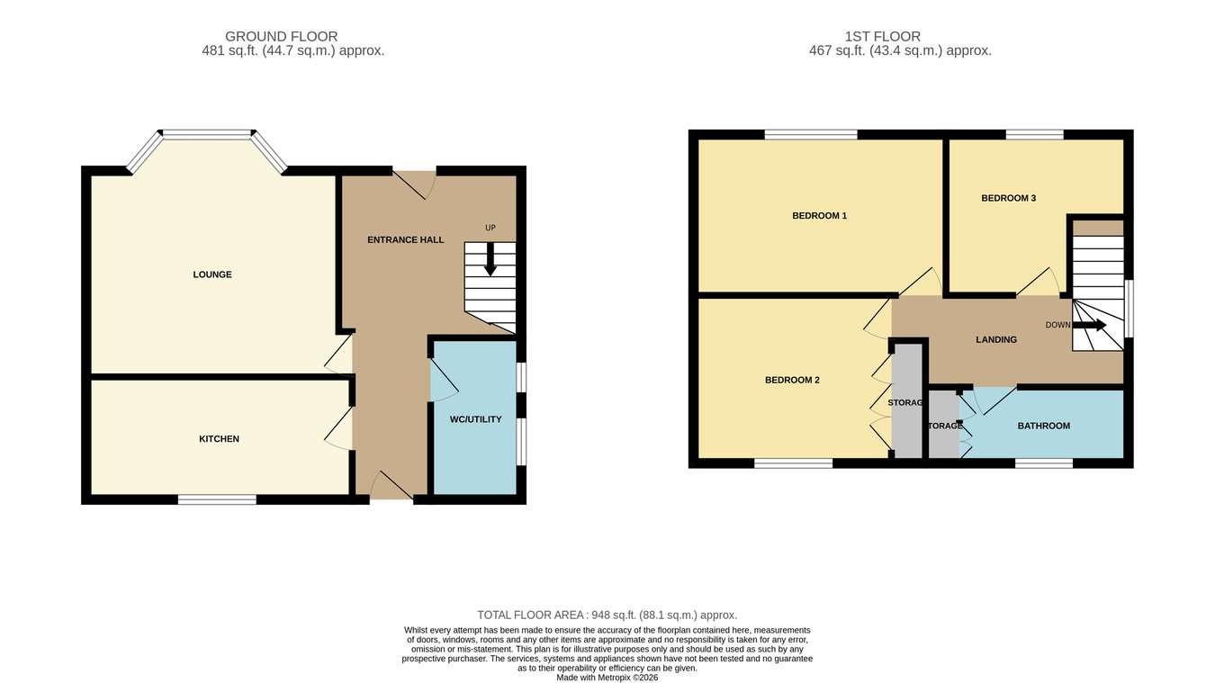 36, Station Road, Northampton floorplan