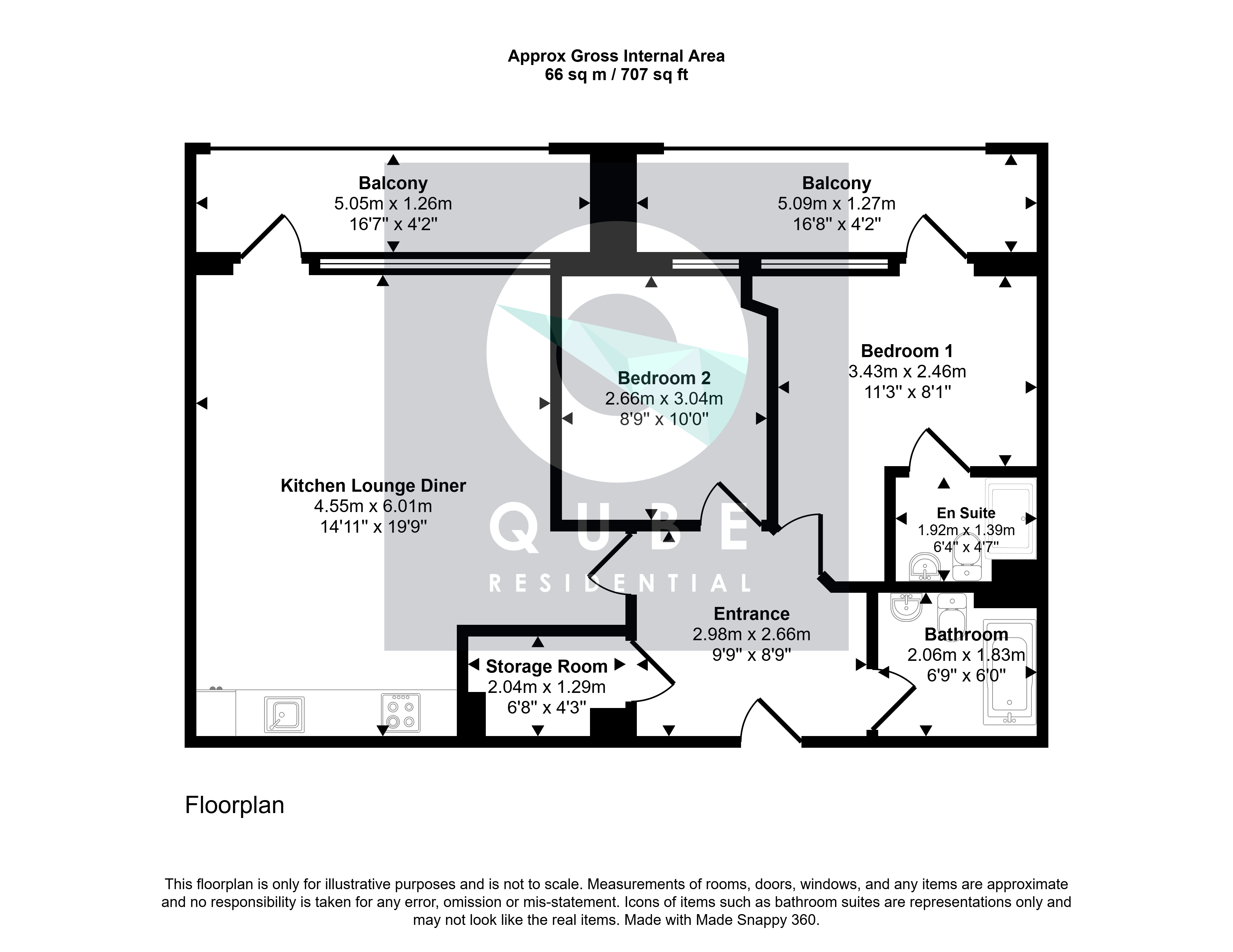 Apartment 116, Kettleworks, 126, Pope Street, West Midlands floorplan