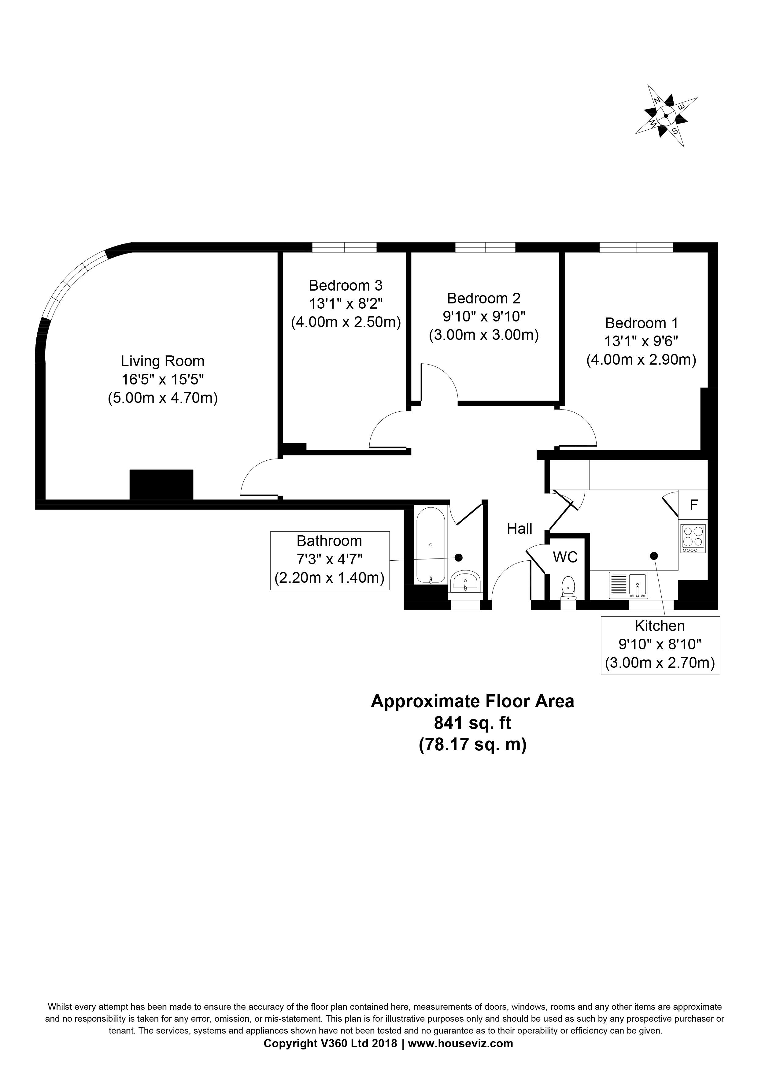 3 Bedrooms Flat to rent in Poynders Gardens, London SW4