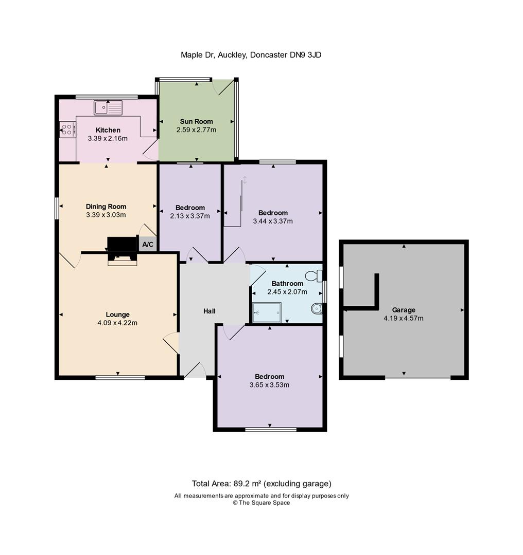 Maple Drive, Auckley, Doncaster DN9, 3 bedroom detached bungalow for