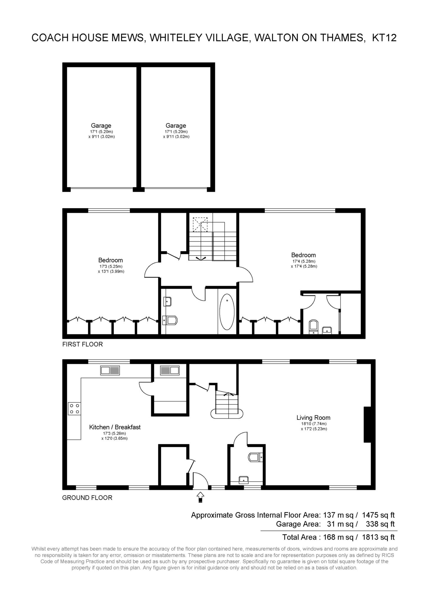 2 Coach House Mews, Whiteley Village, Walton On Thames floorplan