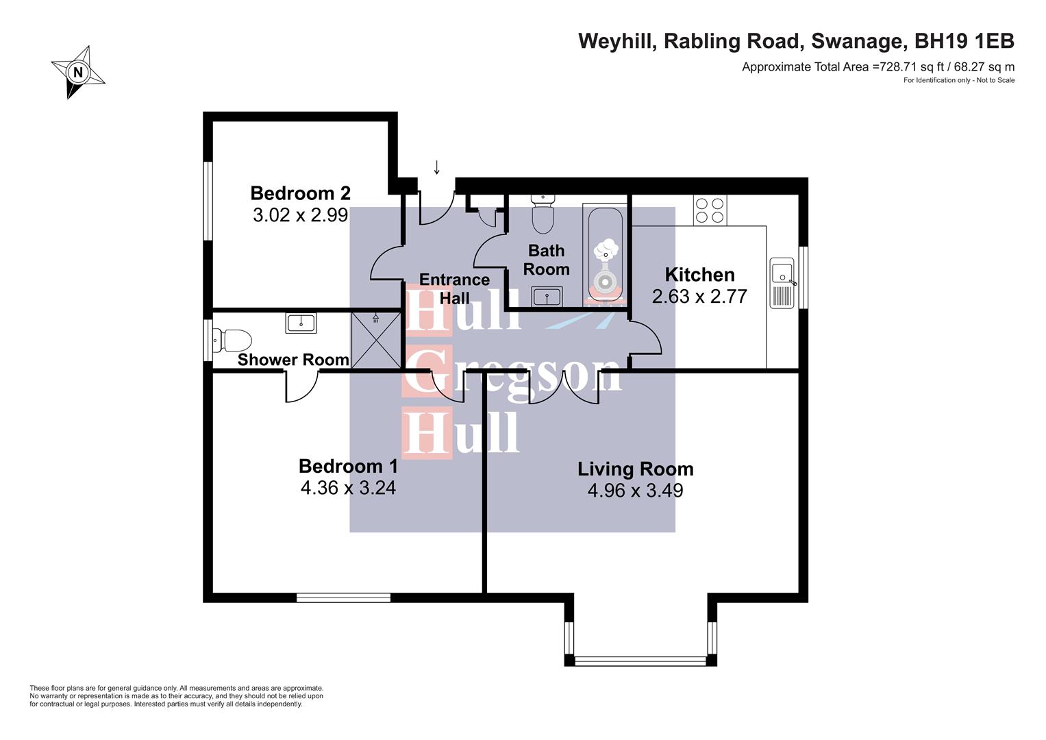 Flat 3, 17, Rabling Road, Swanage floorplan