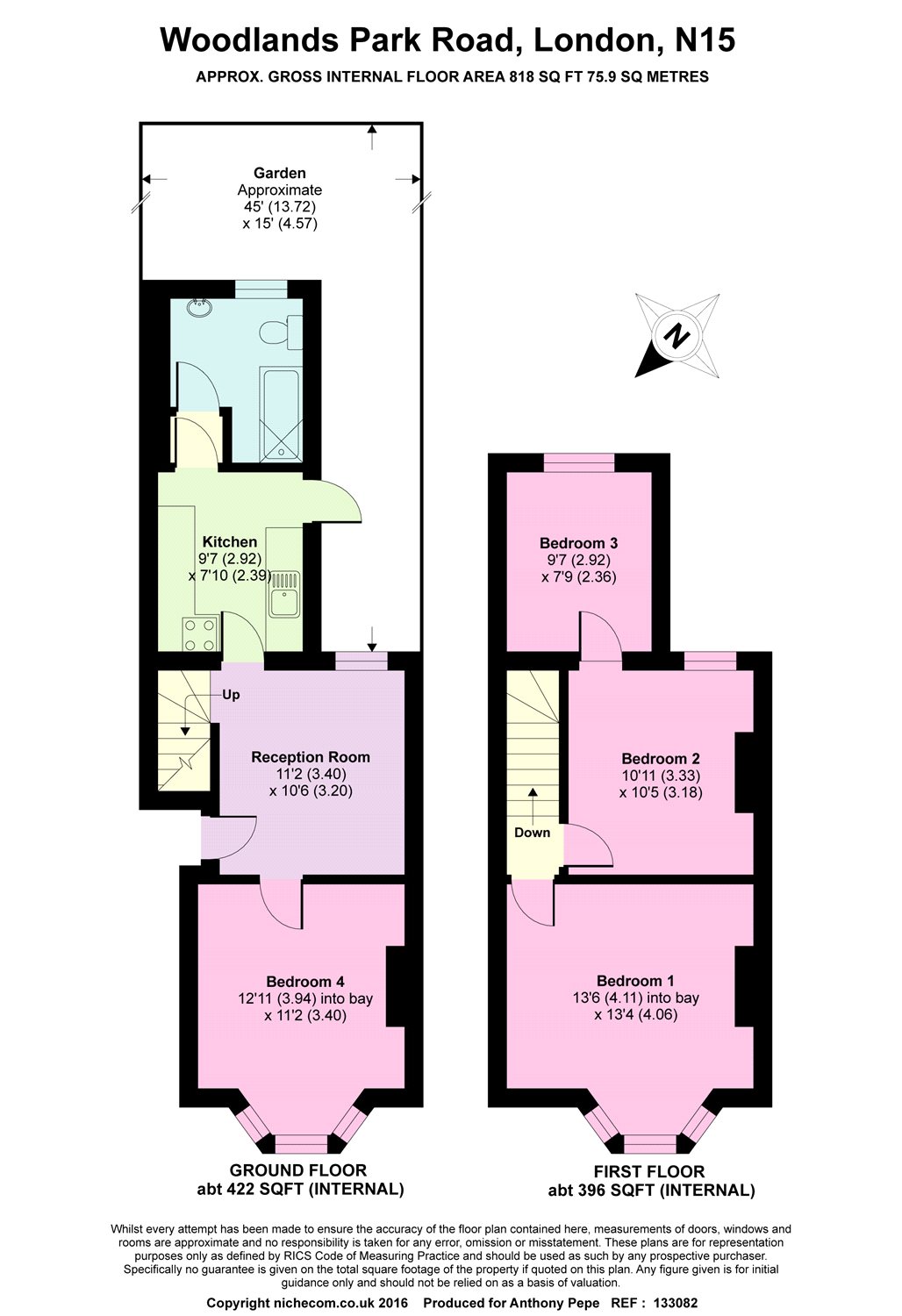 3 Bedrooms End terrace house for sale in Woodlands Park Road, Harringay, London N15