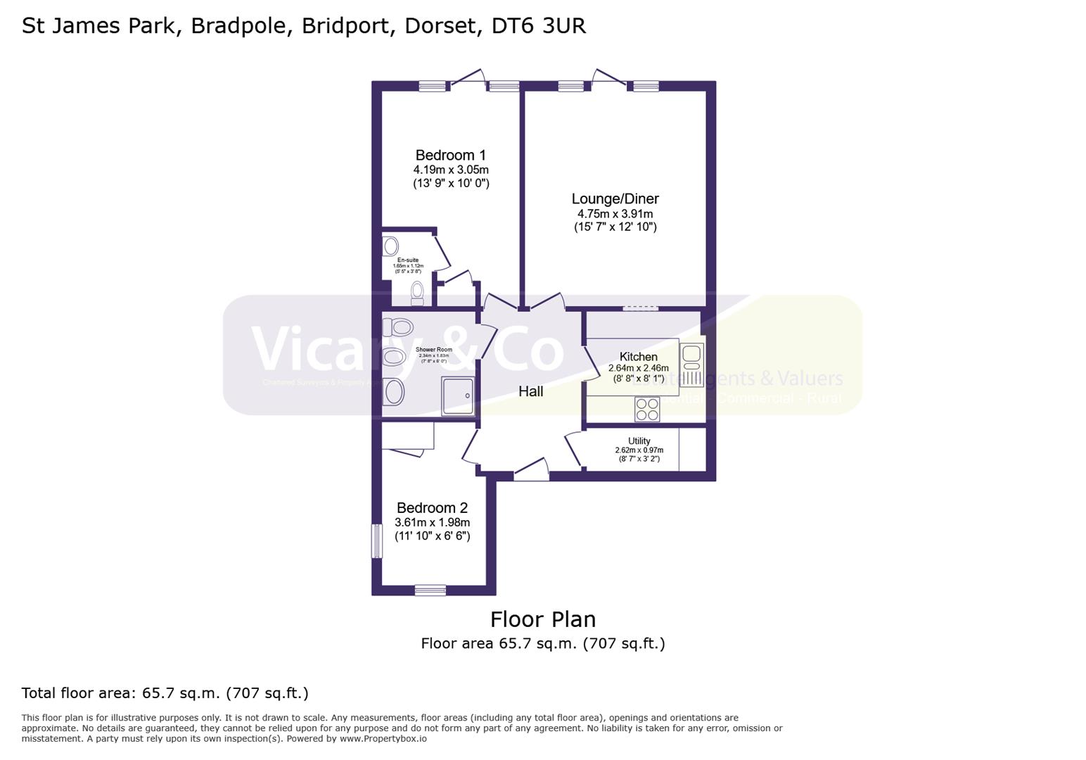 12, St James Park, Bridport floorplan