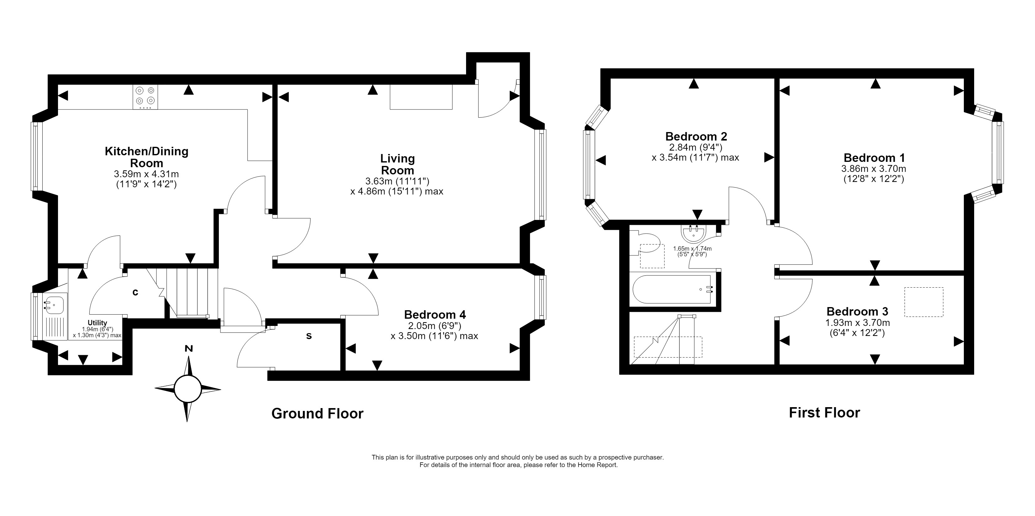 26C, Links Street, Musselburgh floorplan