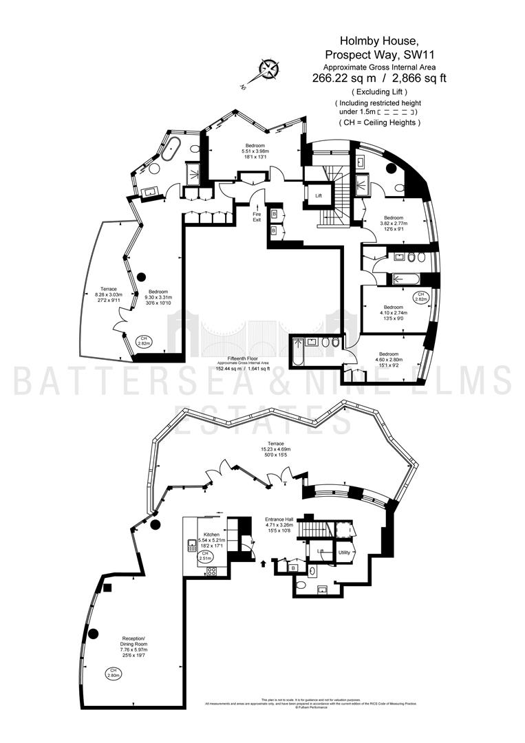 1402 Holmby, 2 Prospect Way, London floorplan