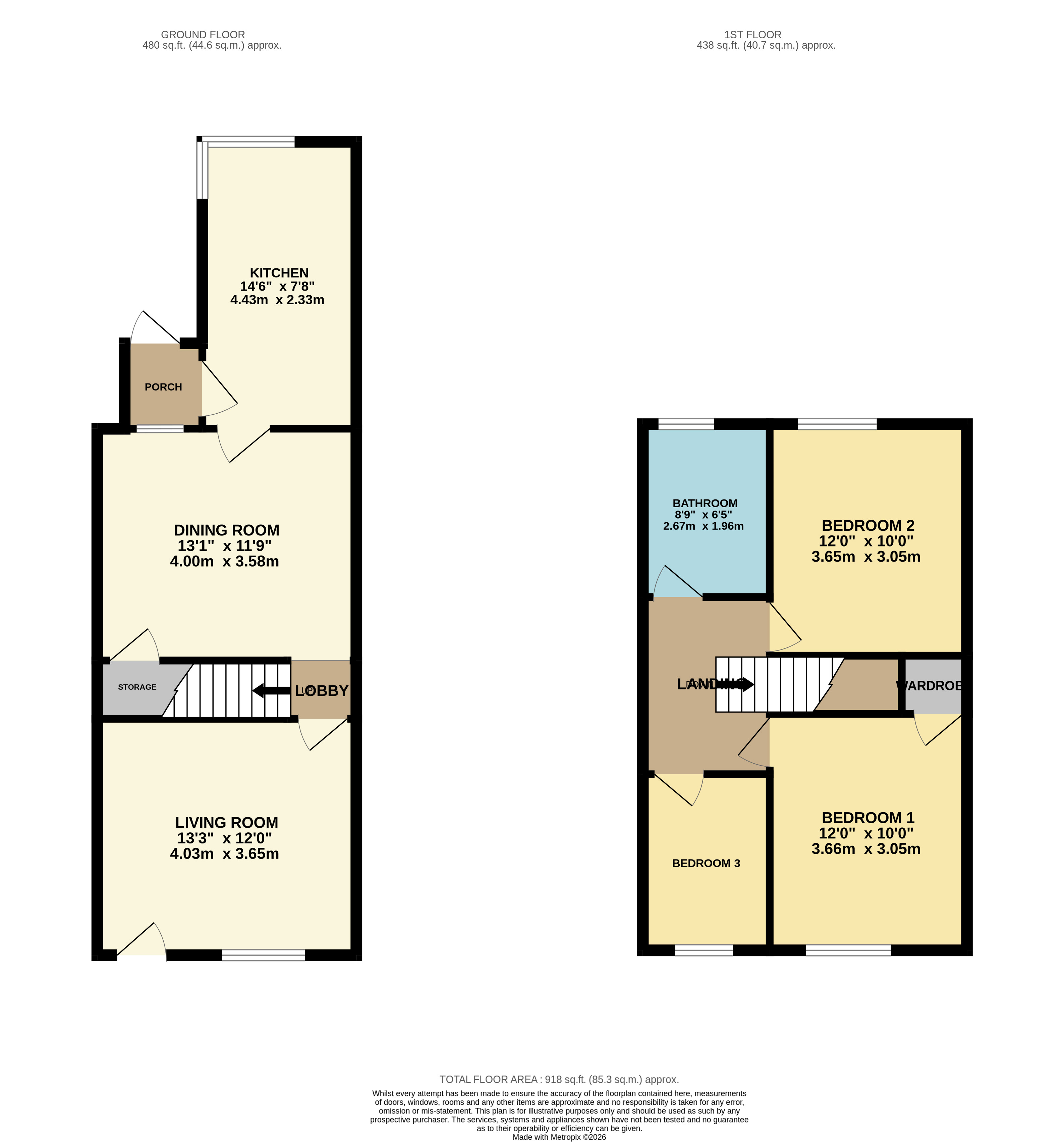 6, Bank Street, Alfreton floorplan