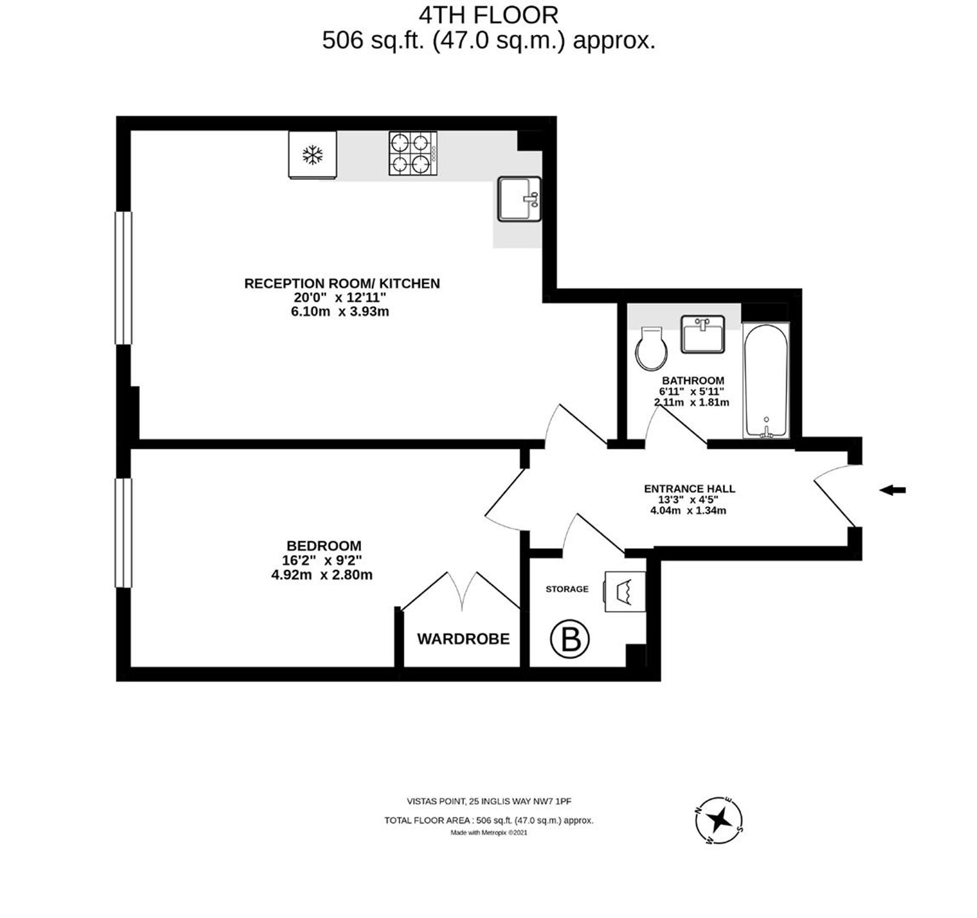 Flat 10, Vistas Point, London floorplan