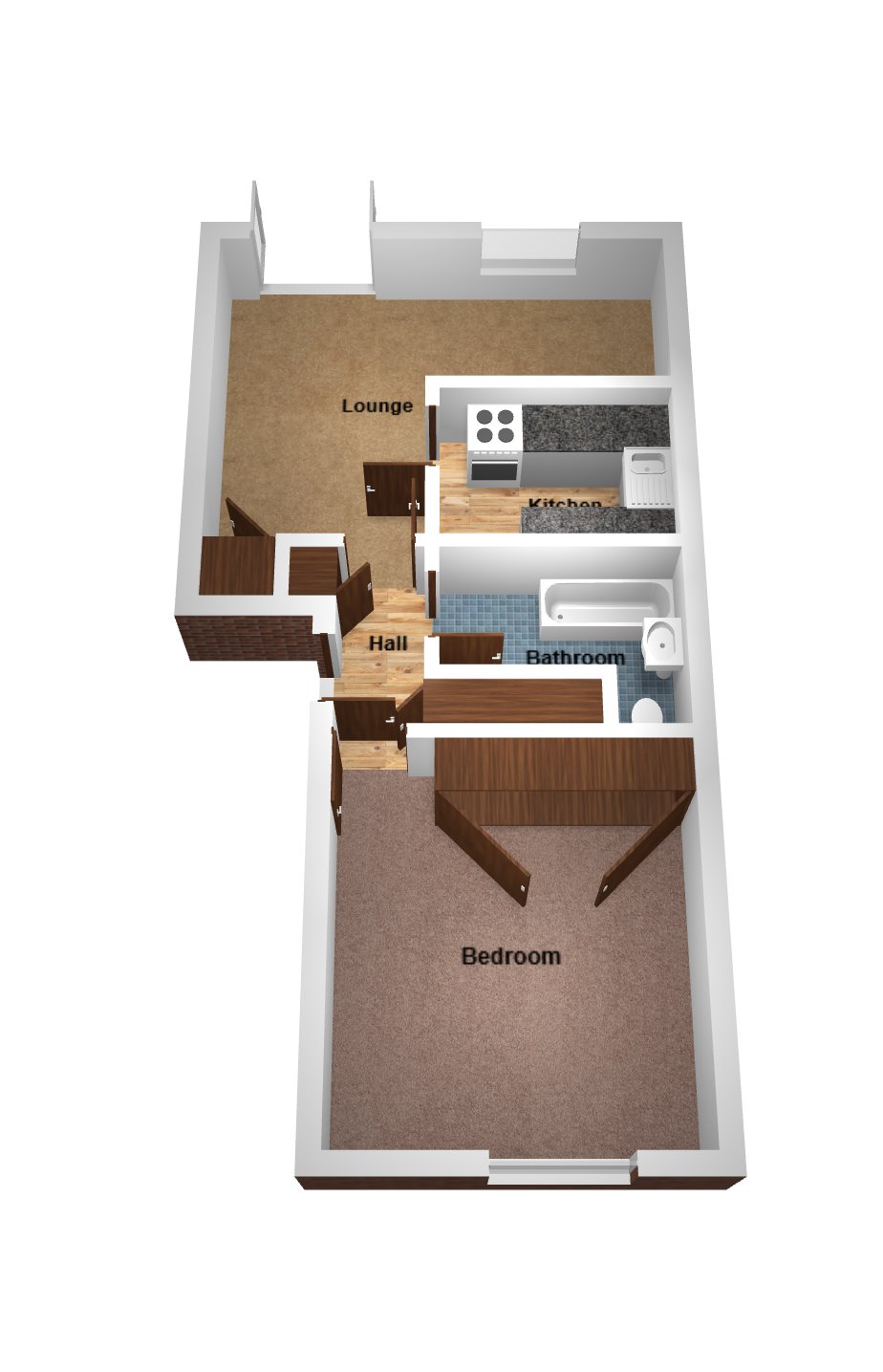1 Bedrooms Flat to rent in Sequoia Park, Crawley RH11