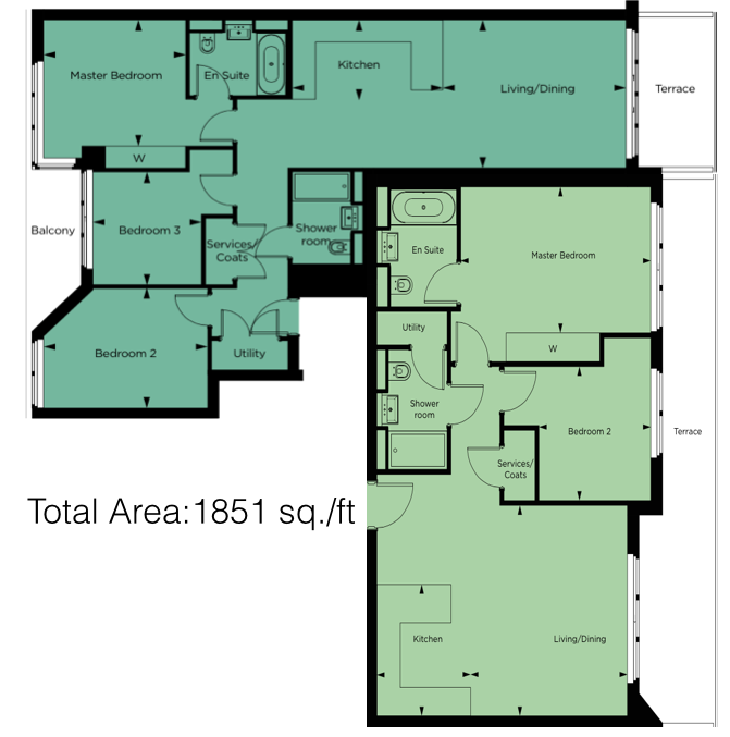 5 Bedrooms Flat for sale in Vista, Cascades, Chelsea Bridge, London SW8