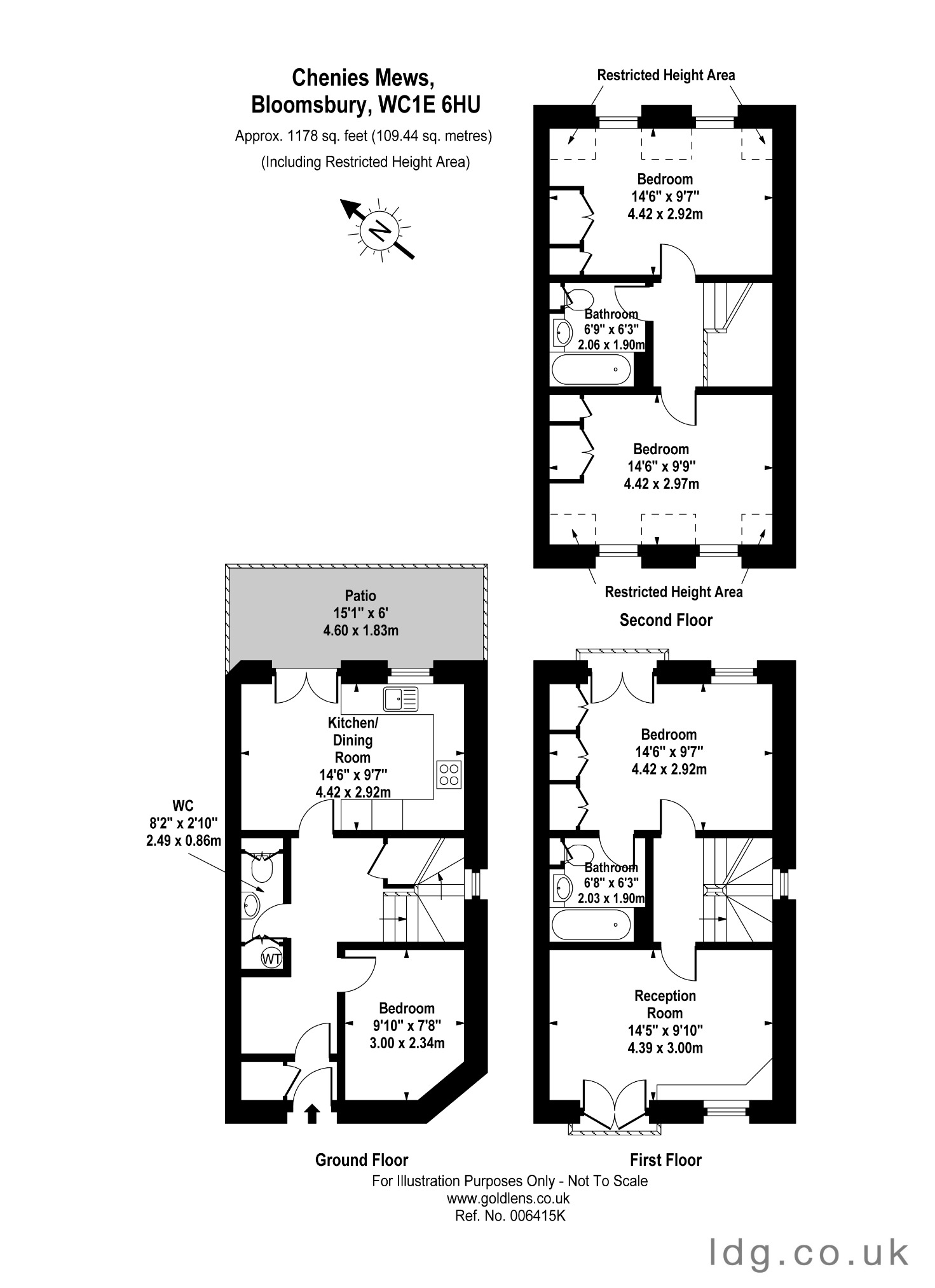 68, Chenies Mews, London floorplan