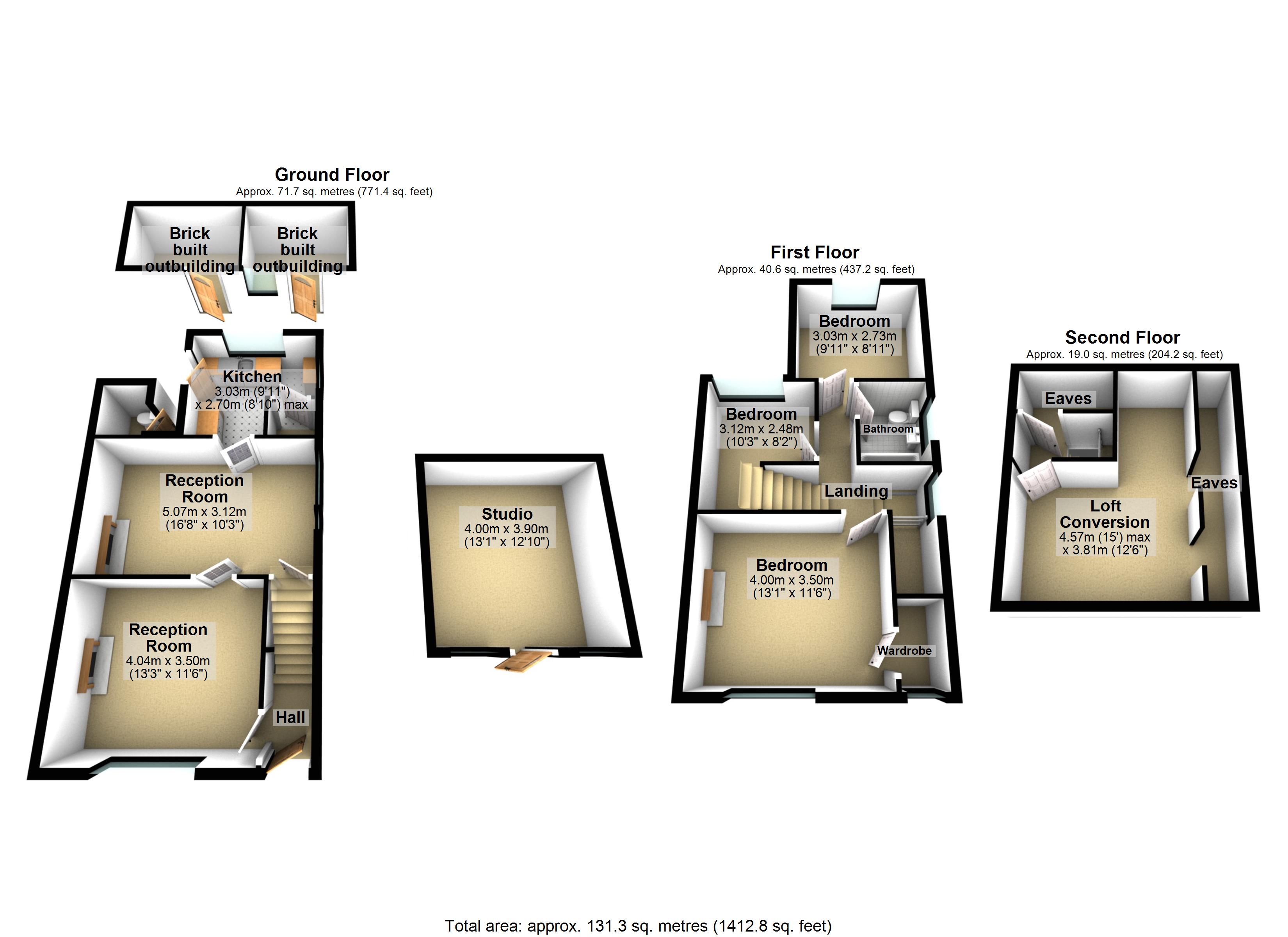 2 Capondale Cottages,, New Lane, Ipswich floorplan