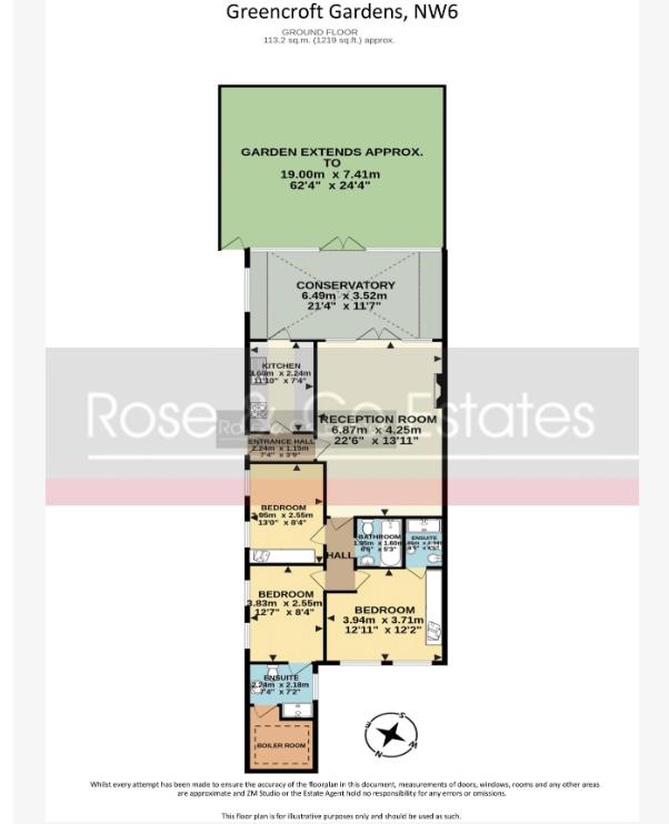 103A, Greencroft Gardens, London floorplan