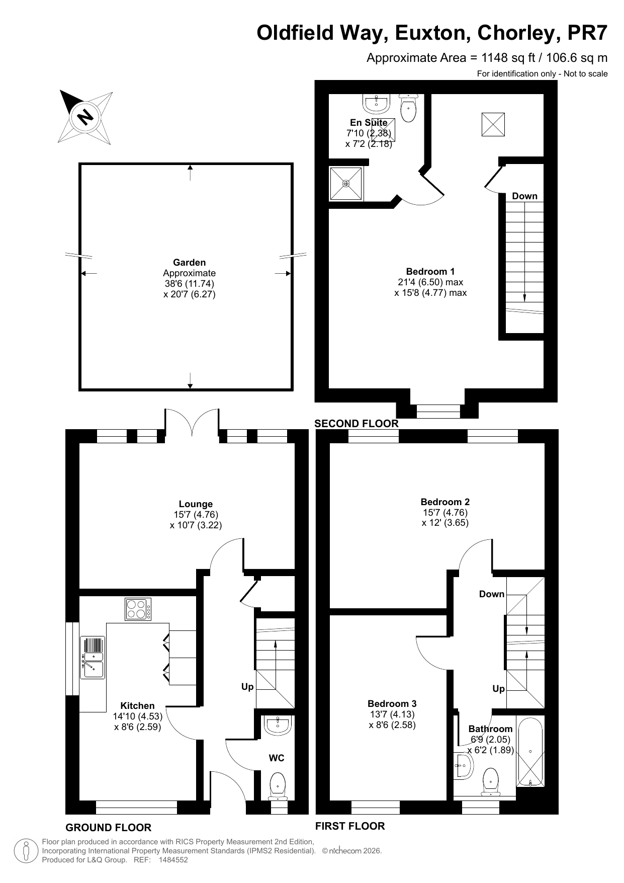 Oldfield Way, Euxton, Chorley floorplan
