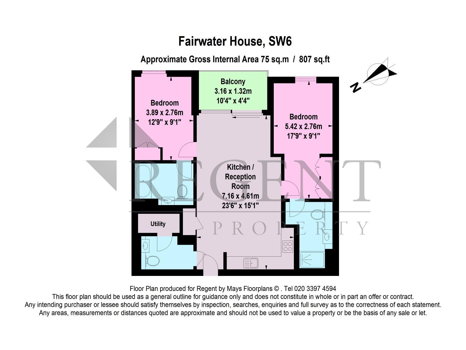 51, Fairwater House, Lockgate Road, London floorplan