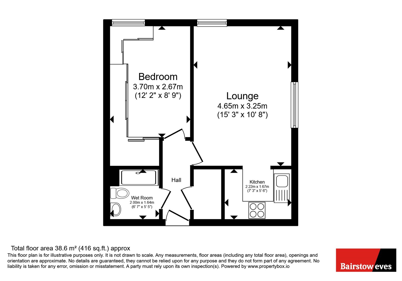 Flat 32 Homehurst House,, Sawyers Hall Lane, Essex floorplan