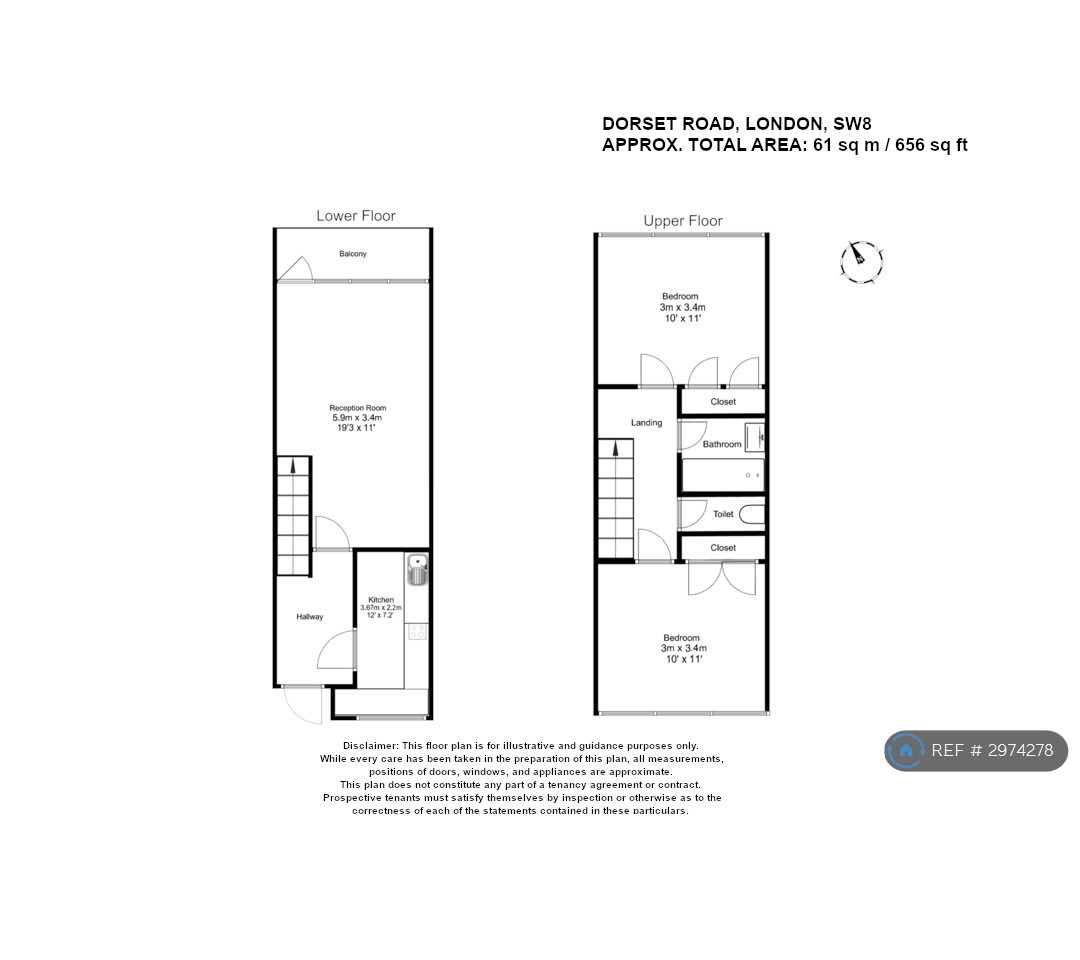 Wimborne House Dorset Road, London floorplan