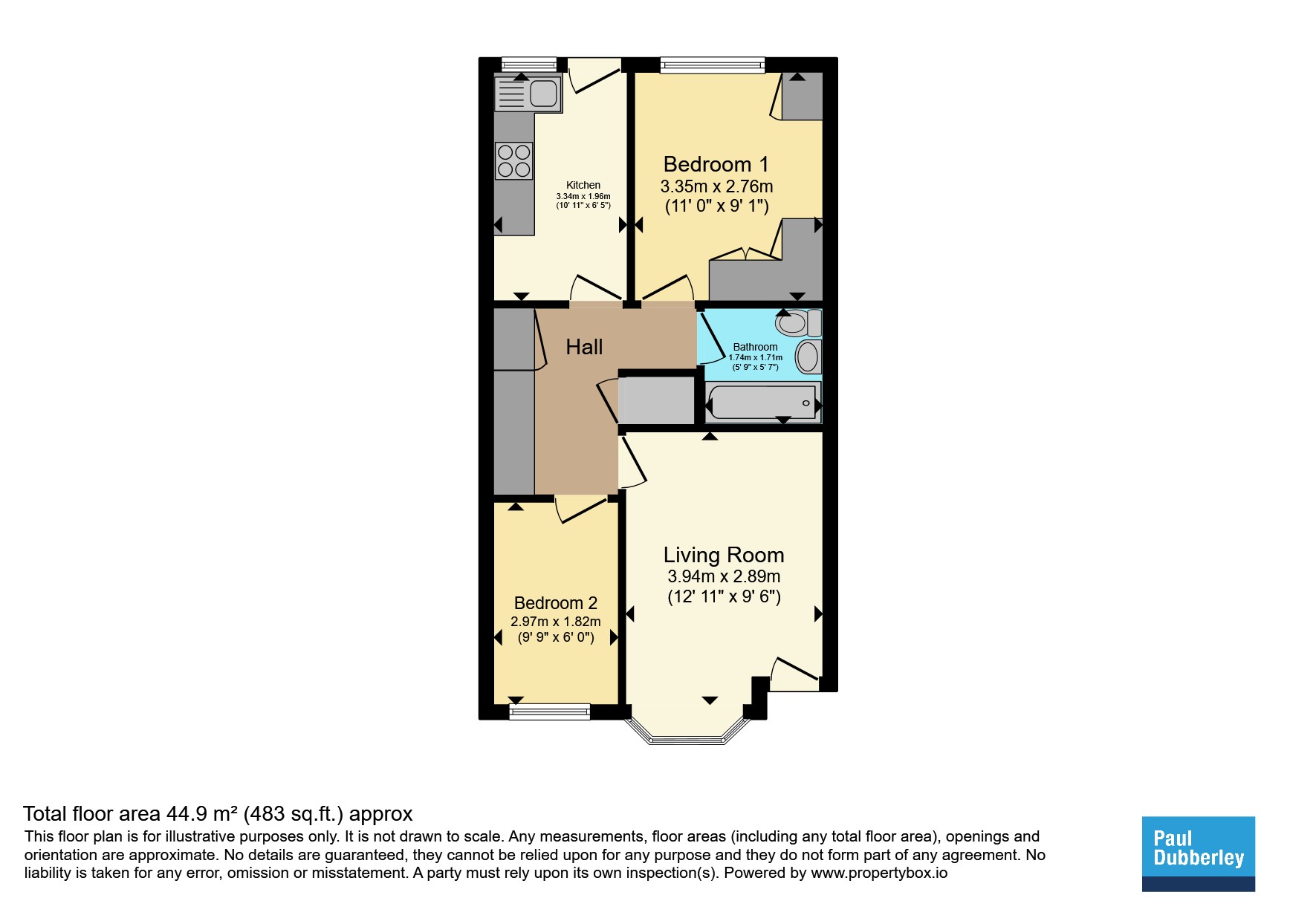 Cophall Street, Tipton floorplan