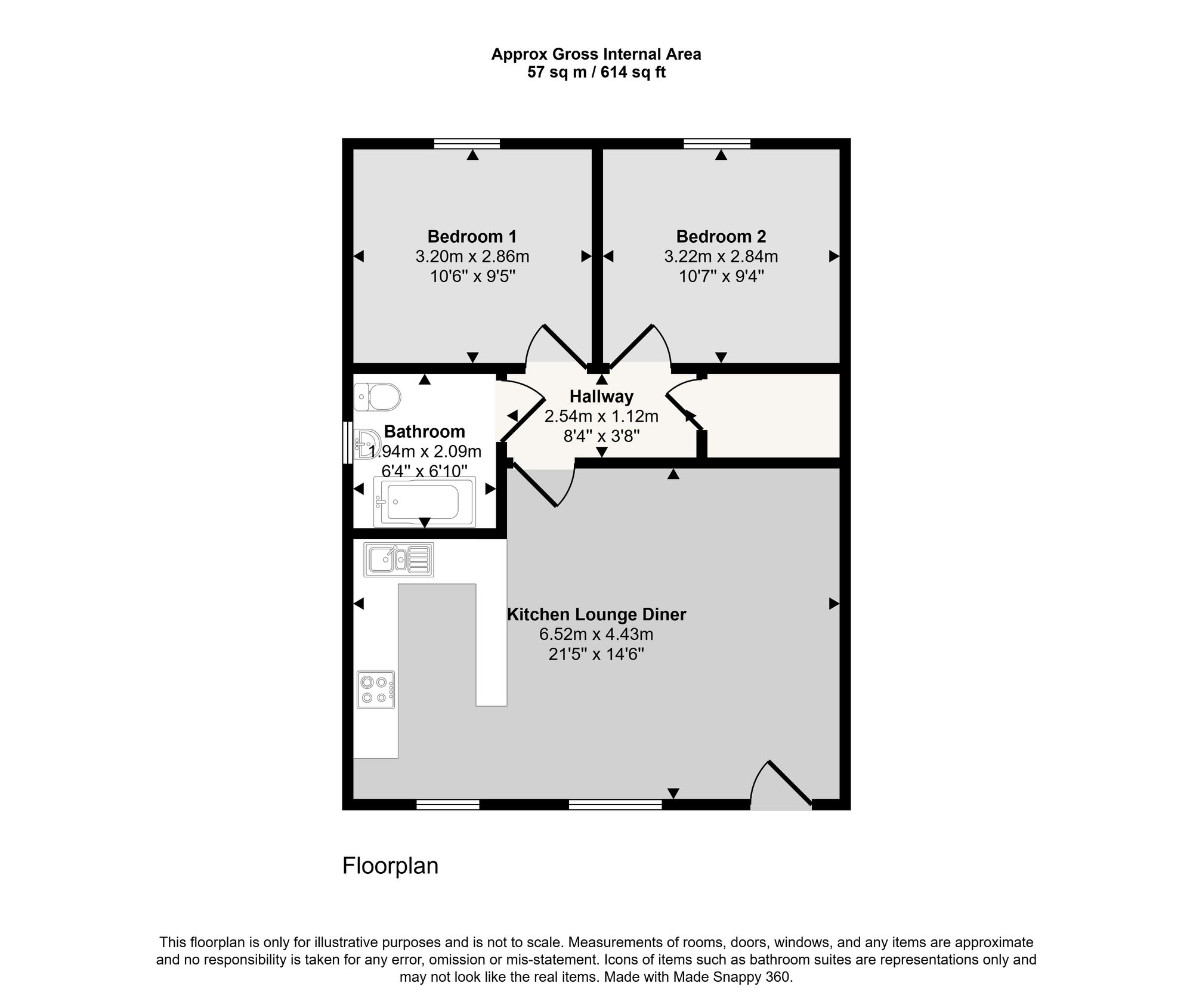Apt 3, Ashcroft Court, Manchester floorplan