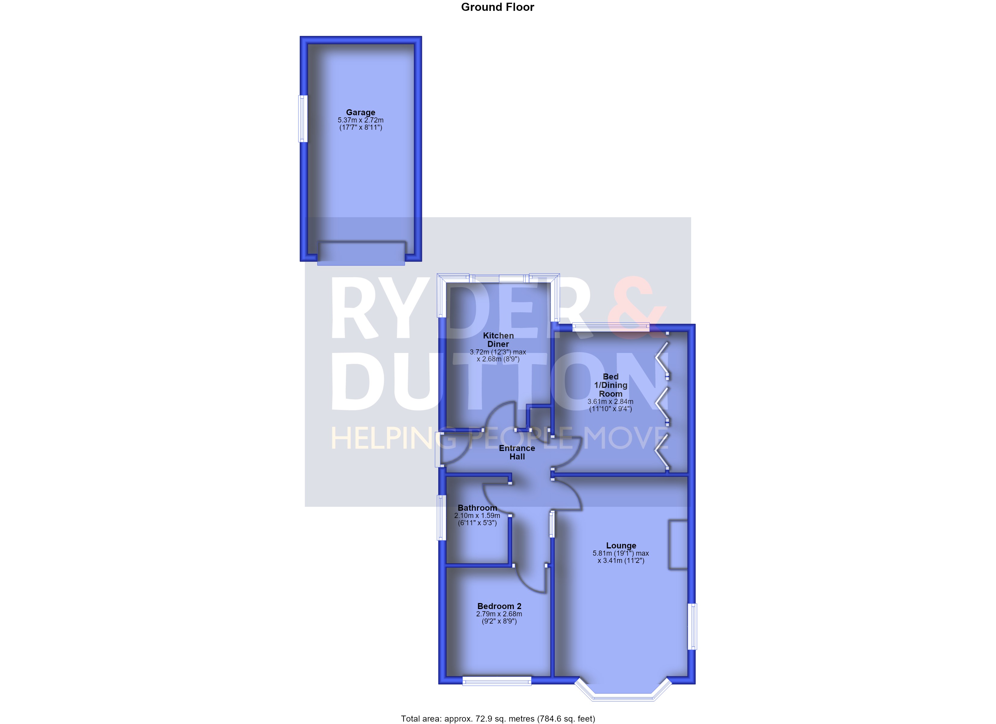 15, Burton Acres Way, Huddersfield floorplan