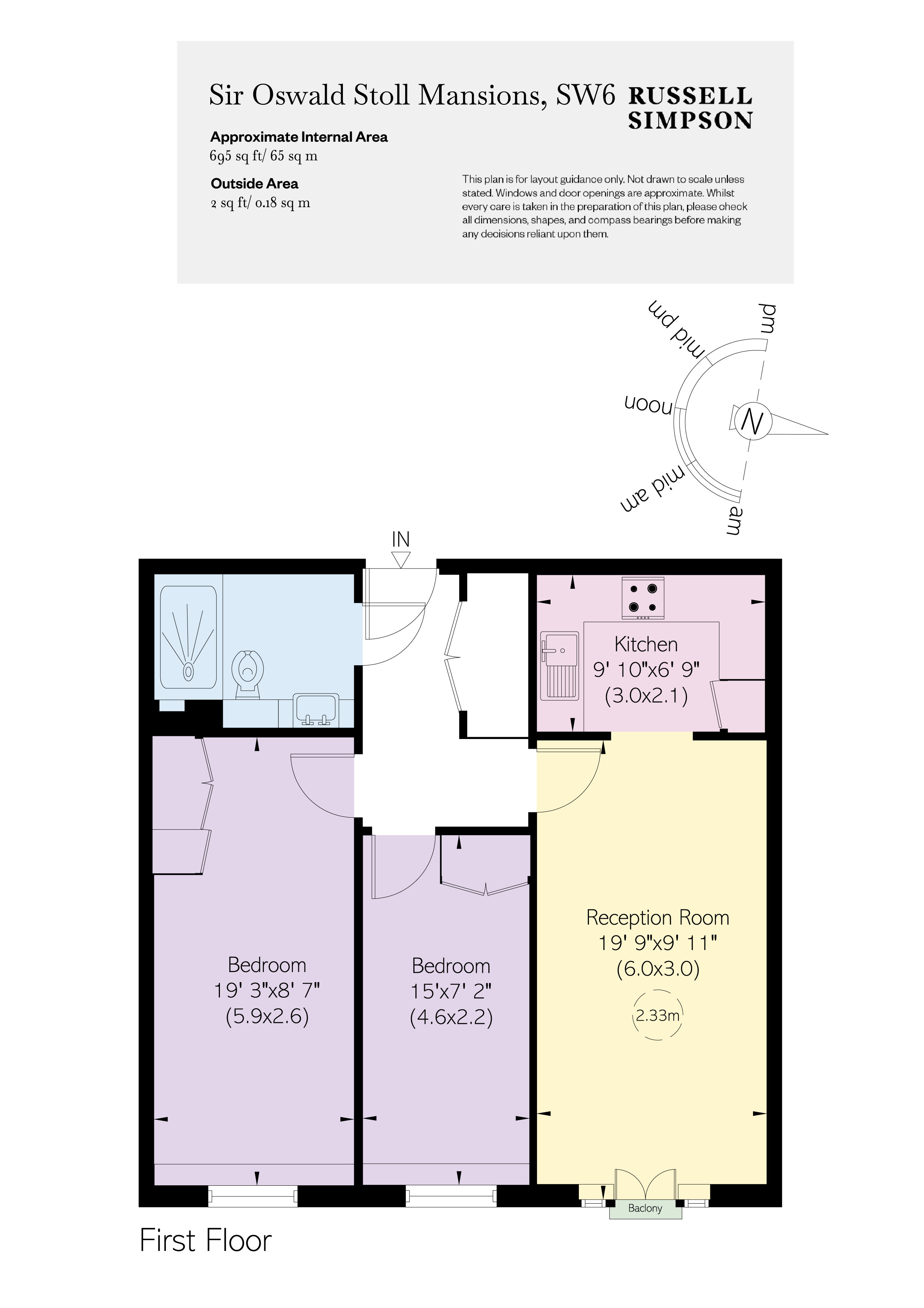 Flat 505 Sir Oswald Stoll Mansions,, 446 Fulham Road, Fulham floorplan