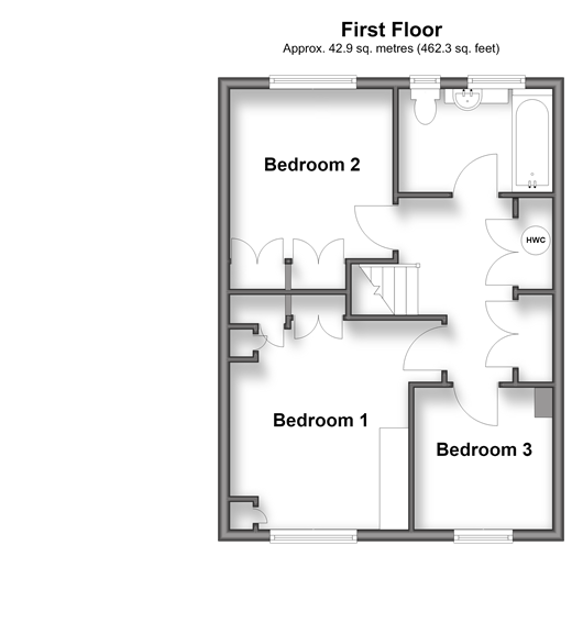 Henwoods Crescent Pembury, Tunbridge Wells floorplan