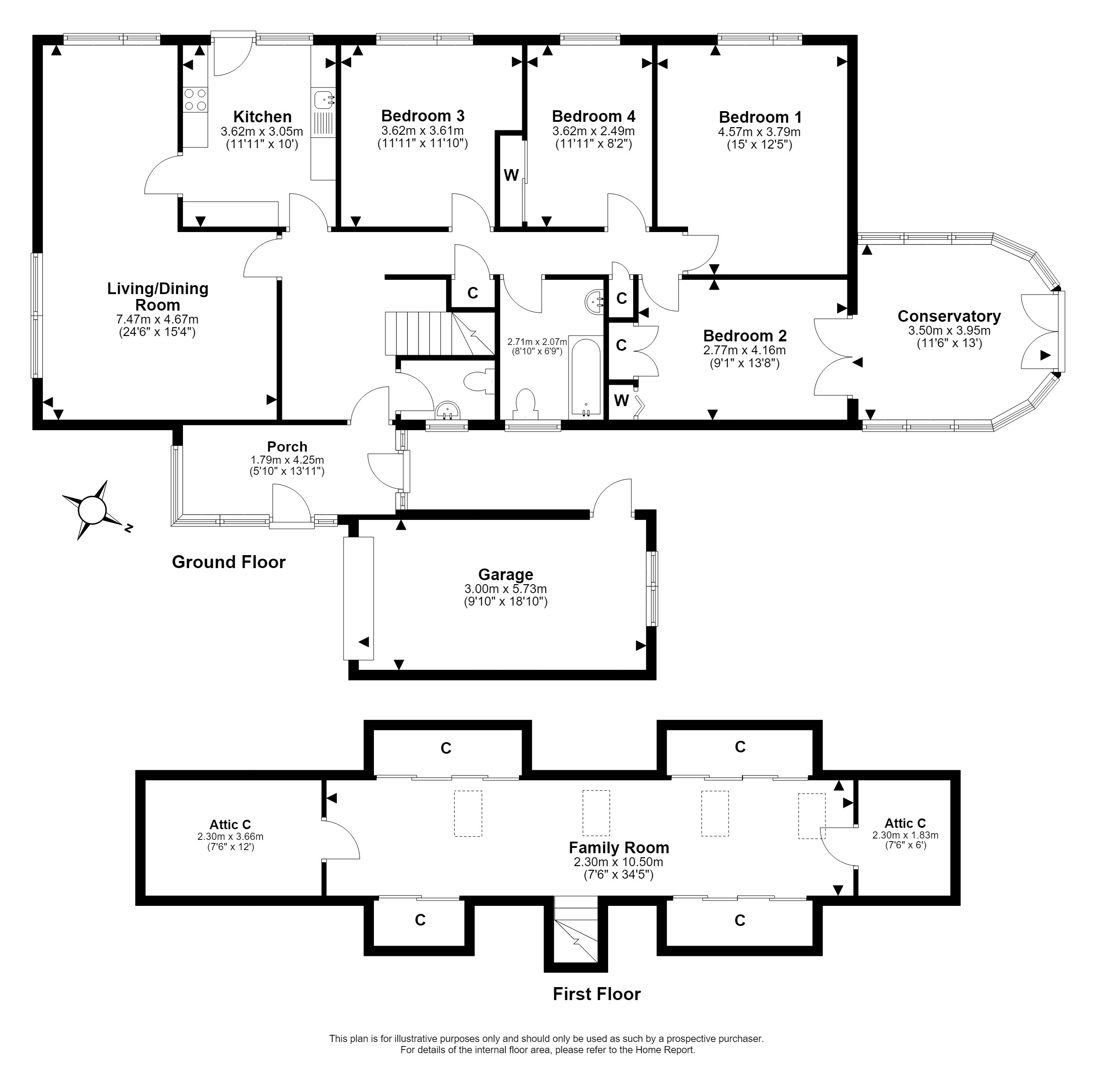 7, Upper Broomieknowe, Lasswade floorplan