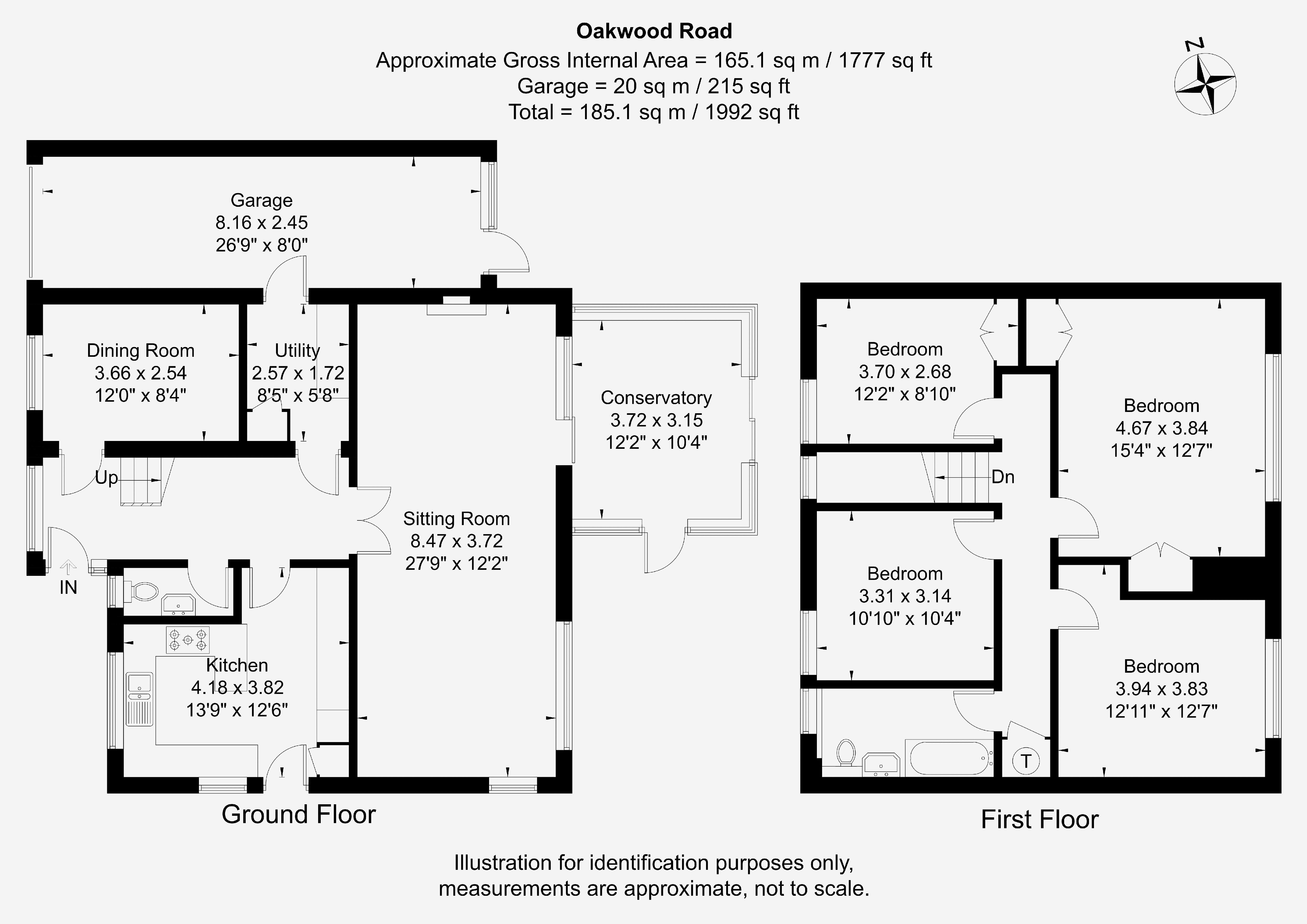 17, Oakwood Road, Windlesham floorplan