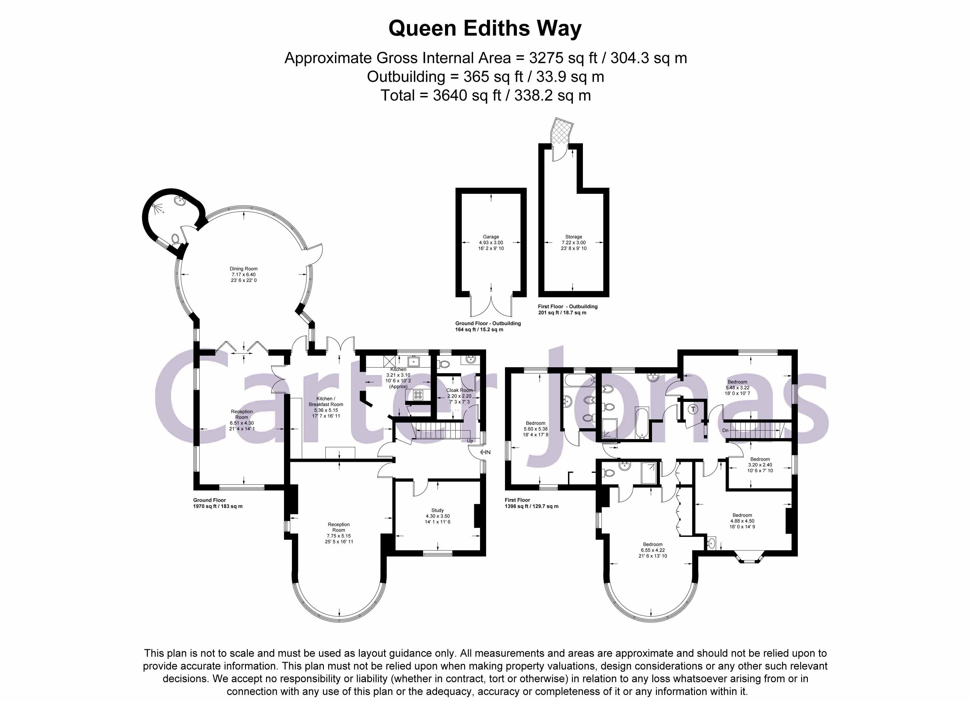 121, Queen Ediths Way, Cambridge floorplan