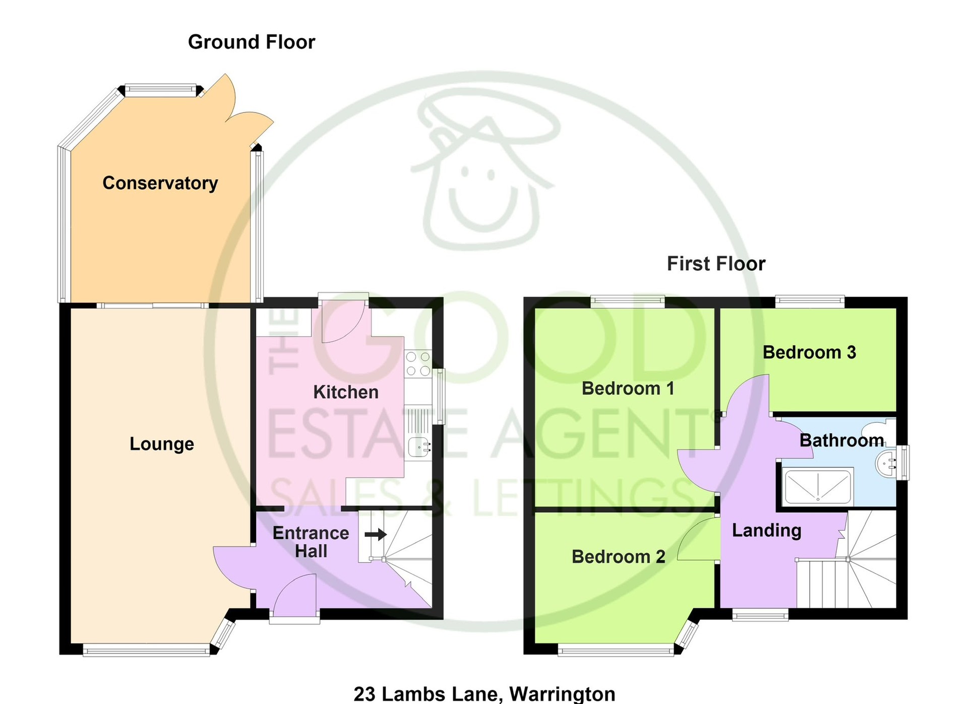 23, Lambs Lane, Warrington floorplan