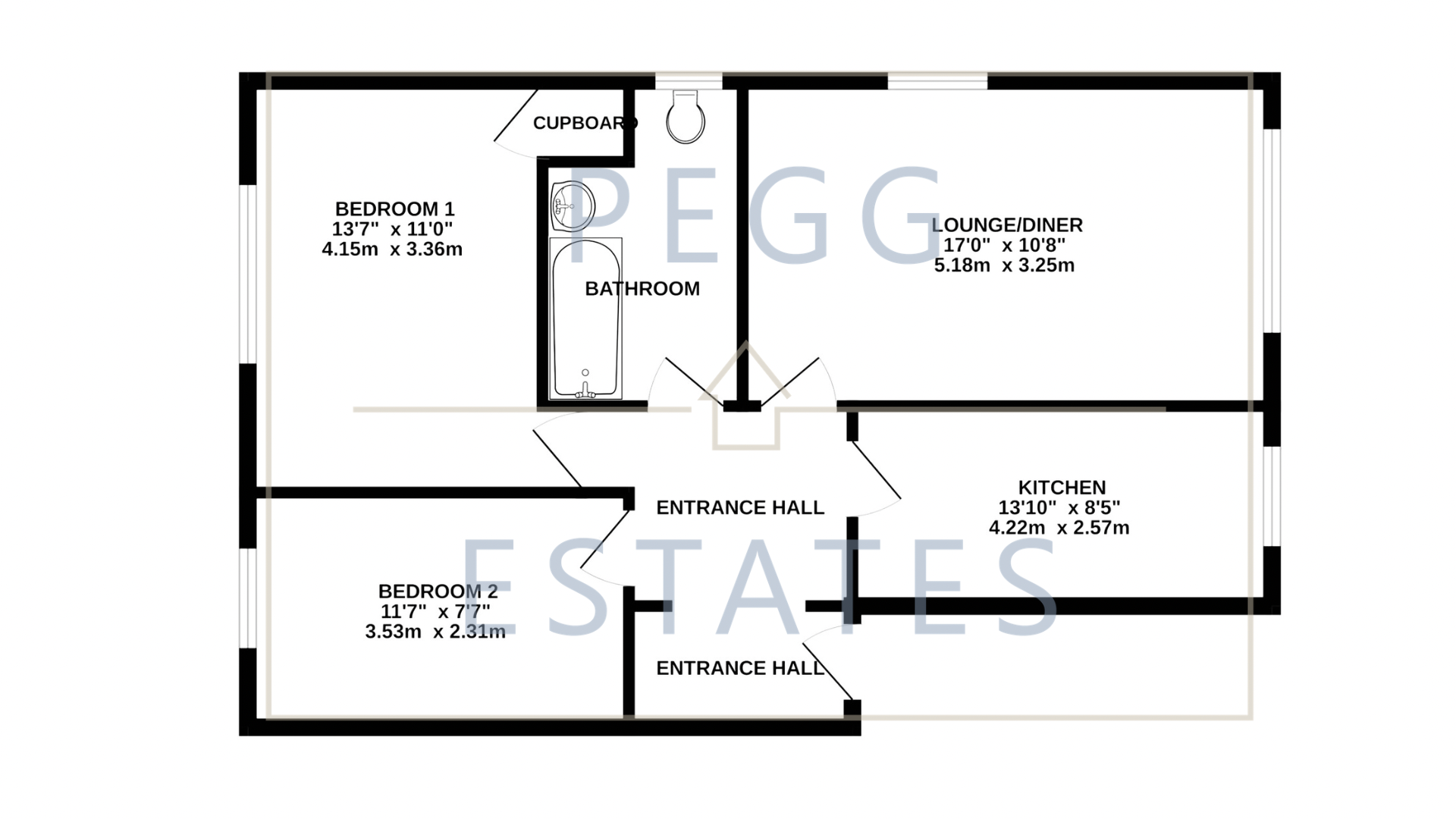 Flat 6, Newtake House, Torquay floorplan