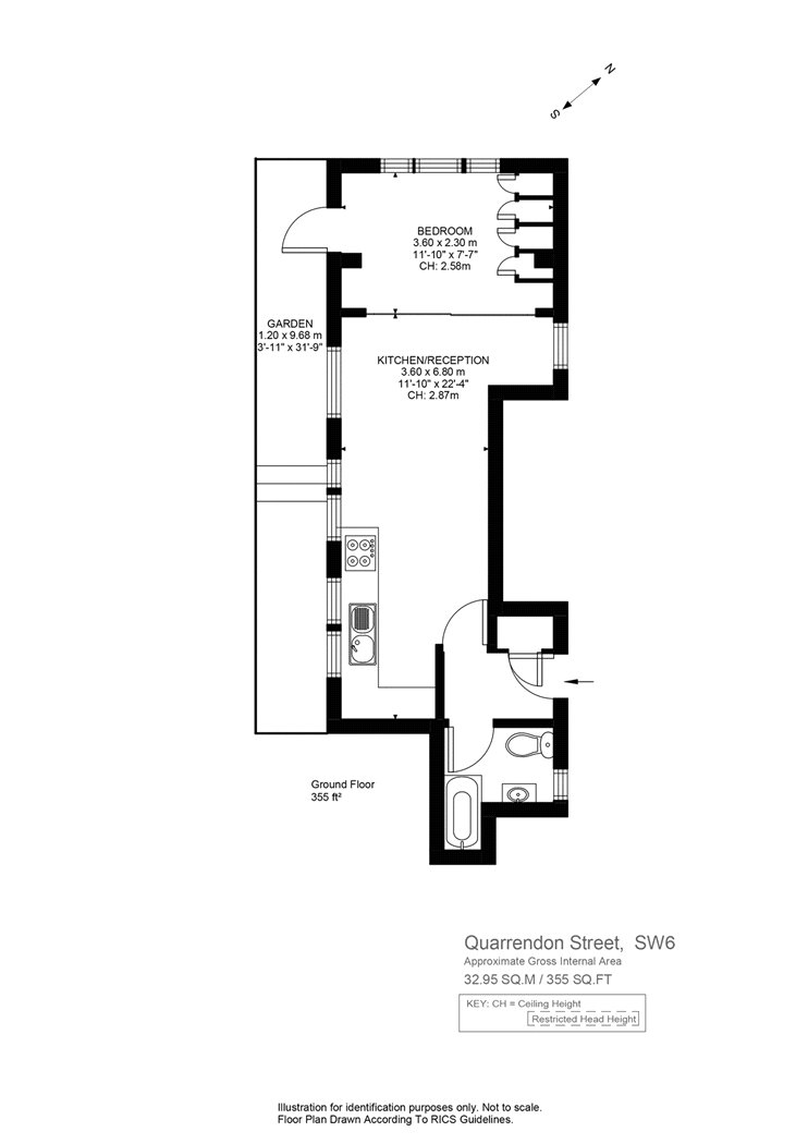 1 Bedrooms  to rent in Quarrendon Street, London SW6