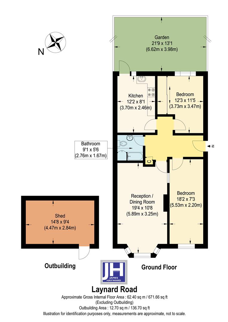 12A, Layard Road, Enfield floorplan