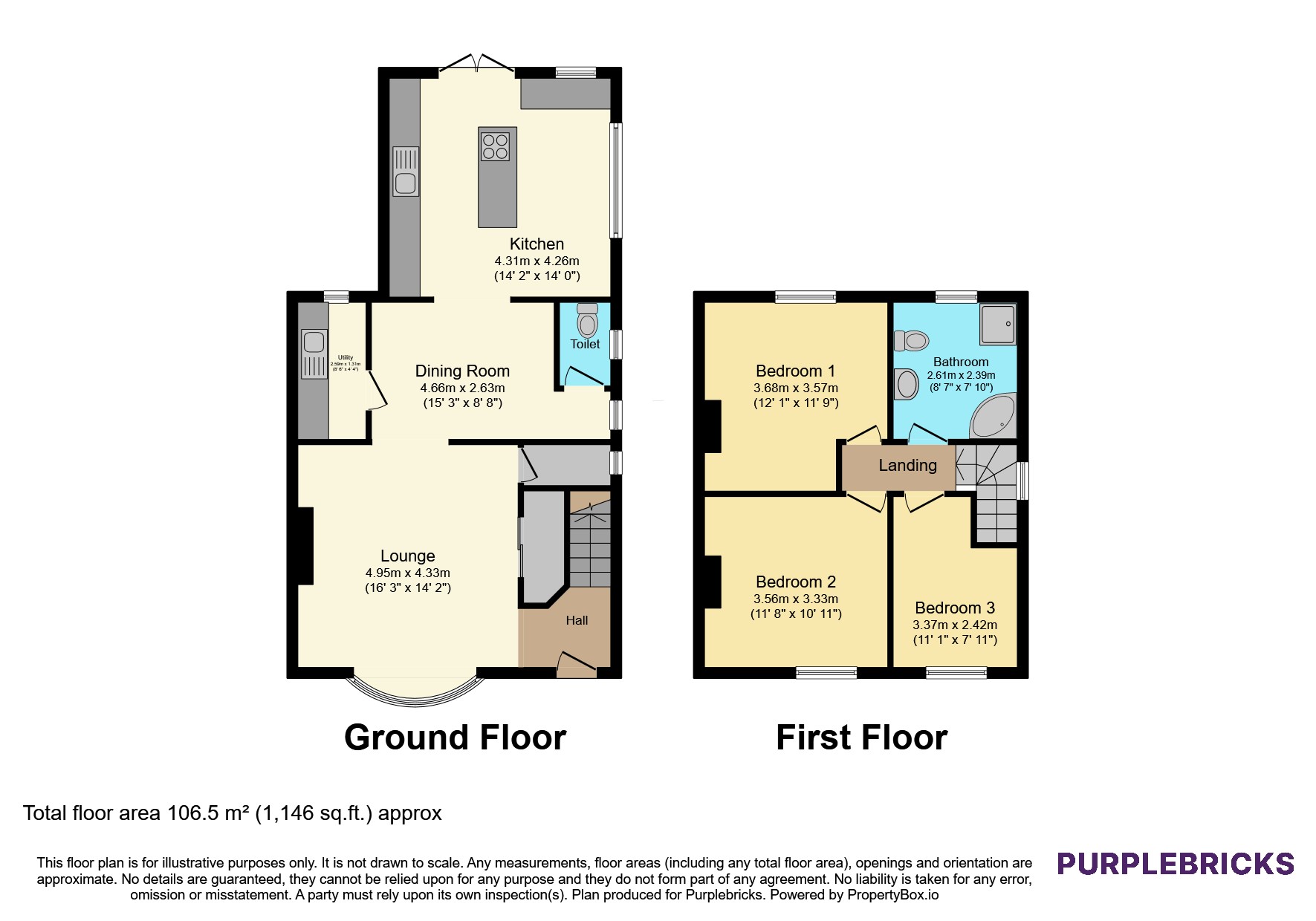 48, Richmond Road, Moorend floorplan