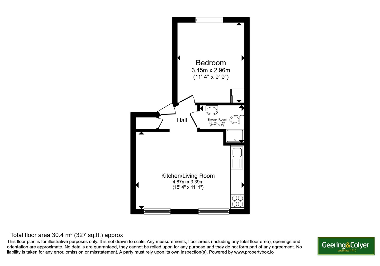 Flat 3, 89, Folkestone Road, Kent floorplan
